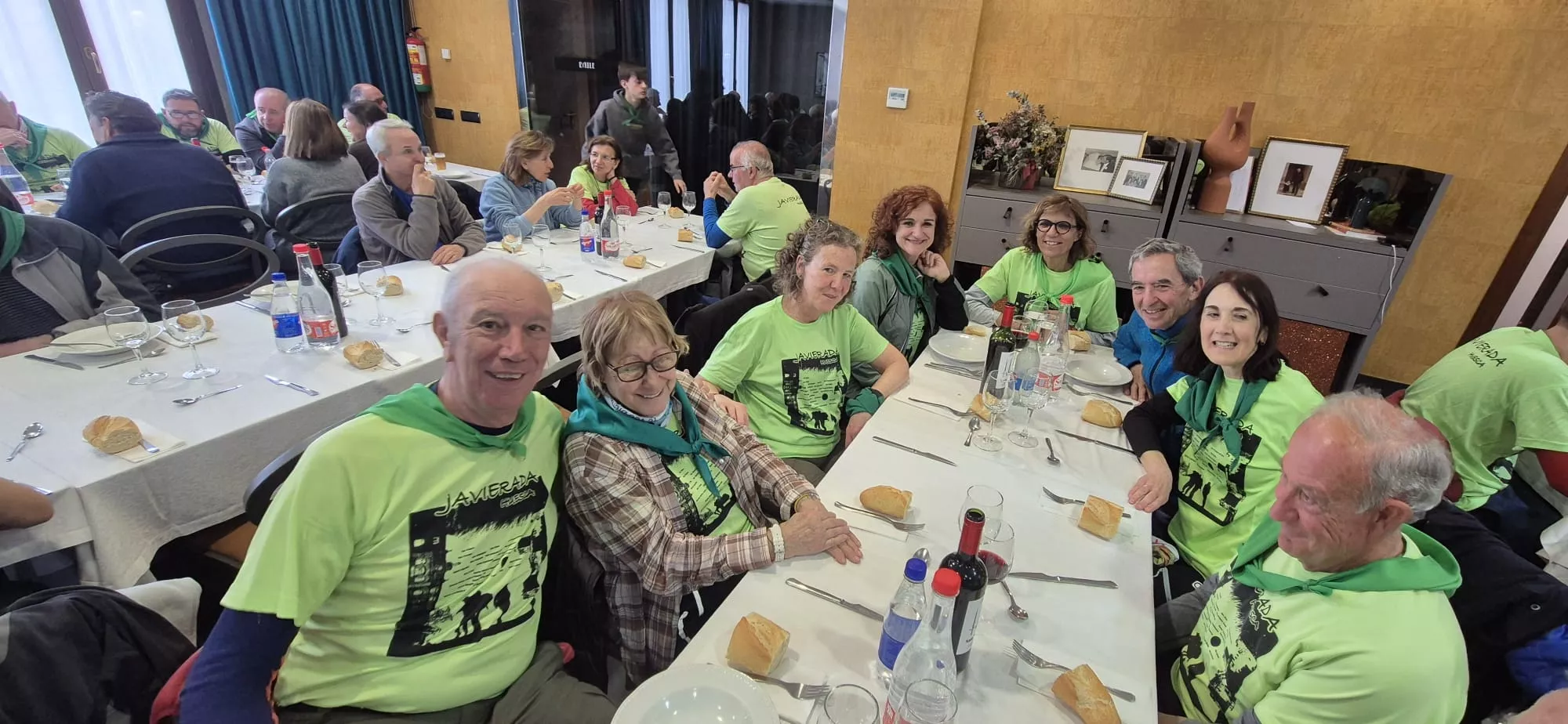  Javieres en el destino de la peregrinación al Castillo de Javier. Foto Juanlu Herrero