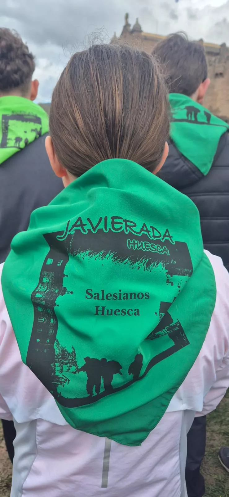  Javieres en el destino de la peregrinación al Castillo de Javier. Foto Juanlu Herrero