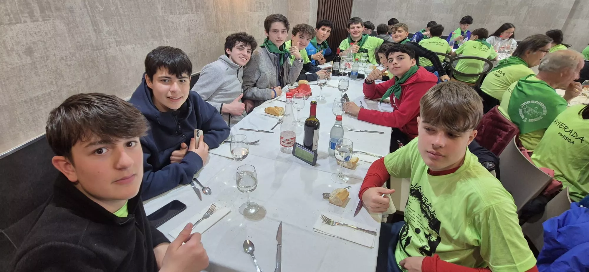  Javieres en el destino de la peregrinación al Castillo de Javier. Foto Juanlu Herrero