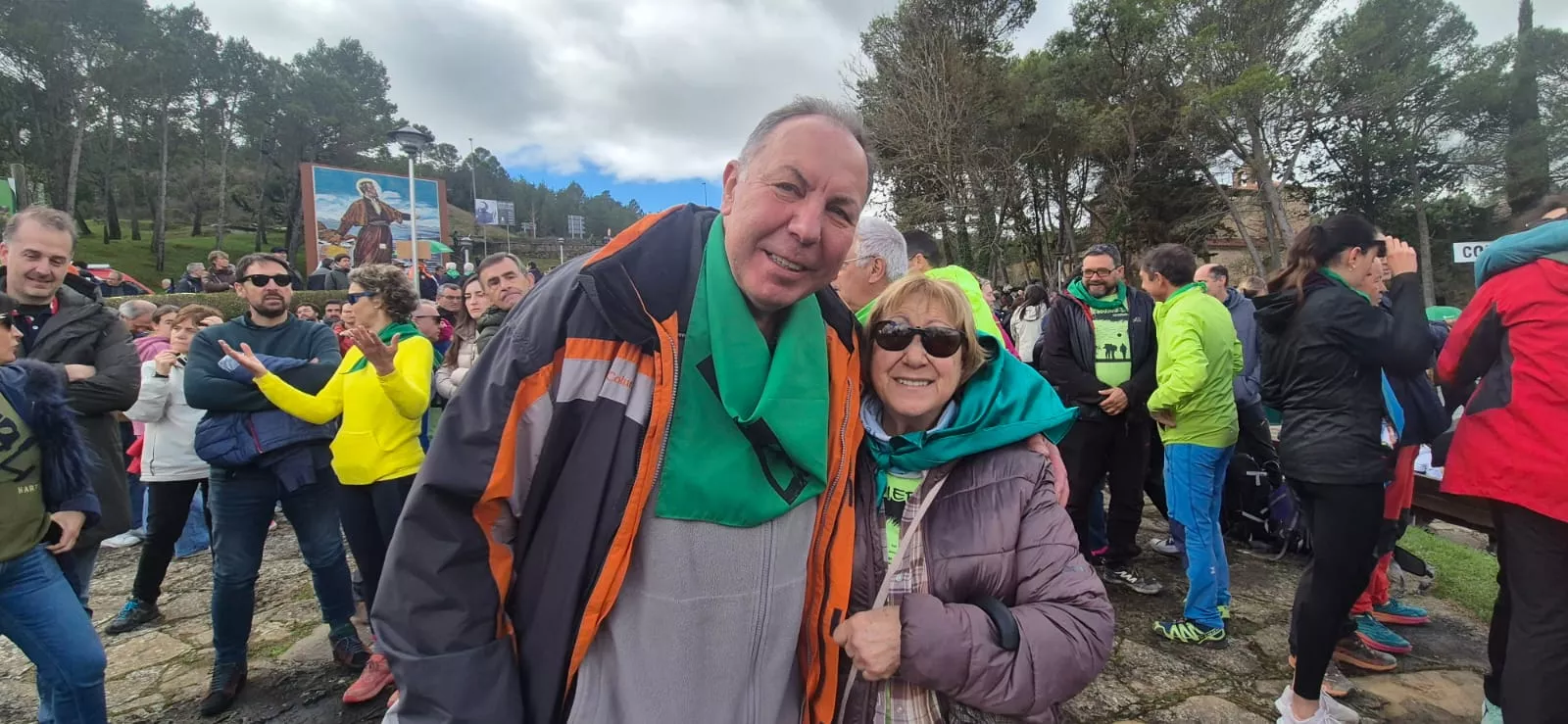  Javieres en el destino de la peregrinación al Castillo de Javier. Foto Juanlu Herrero