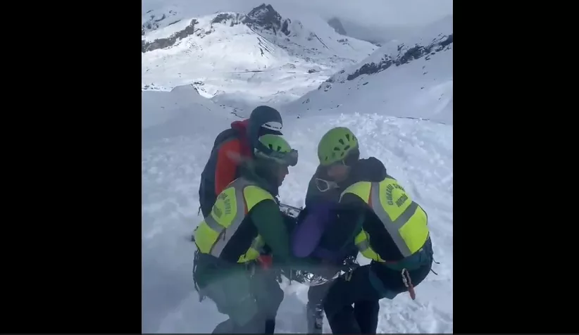 Herida una esquiadora de montaña en la vertiente francesa del pico Canal Roya