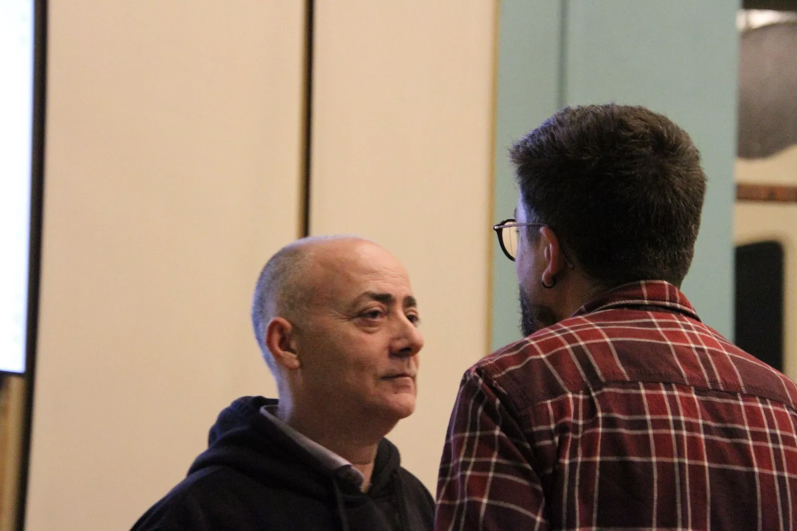 Jesús Sanagustín con Gabriel de la Mora. Foto Carlos Migliaccio