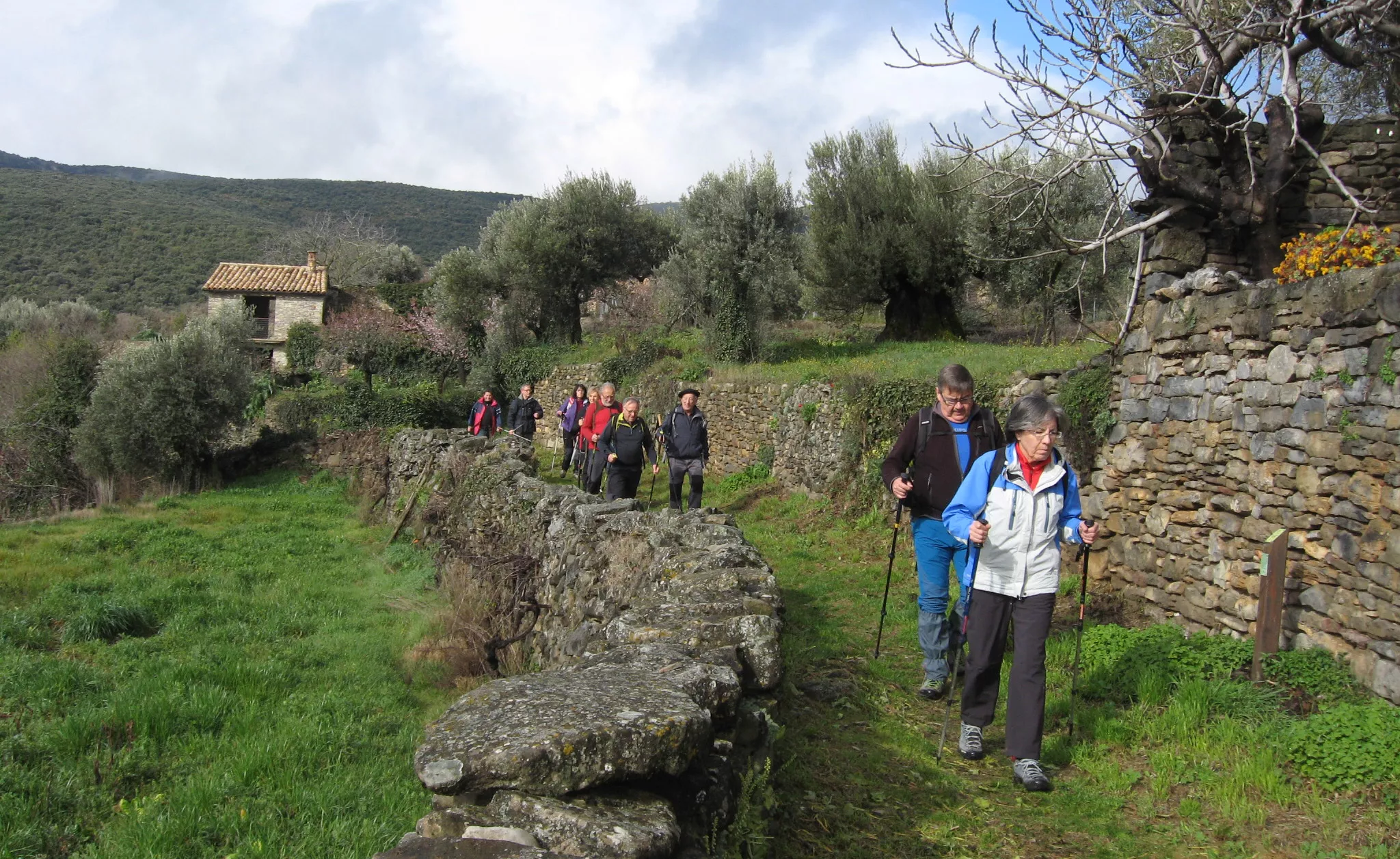 Llegando a Lecina. Foto Pedro Ayuso