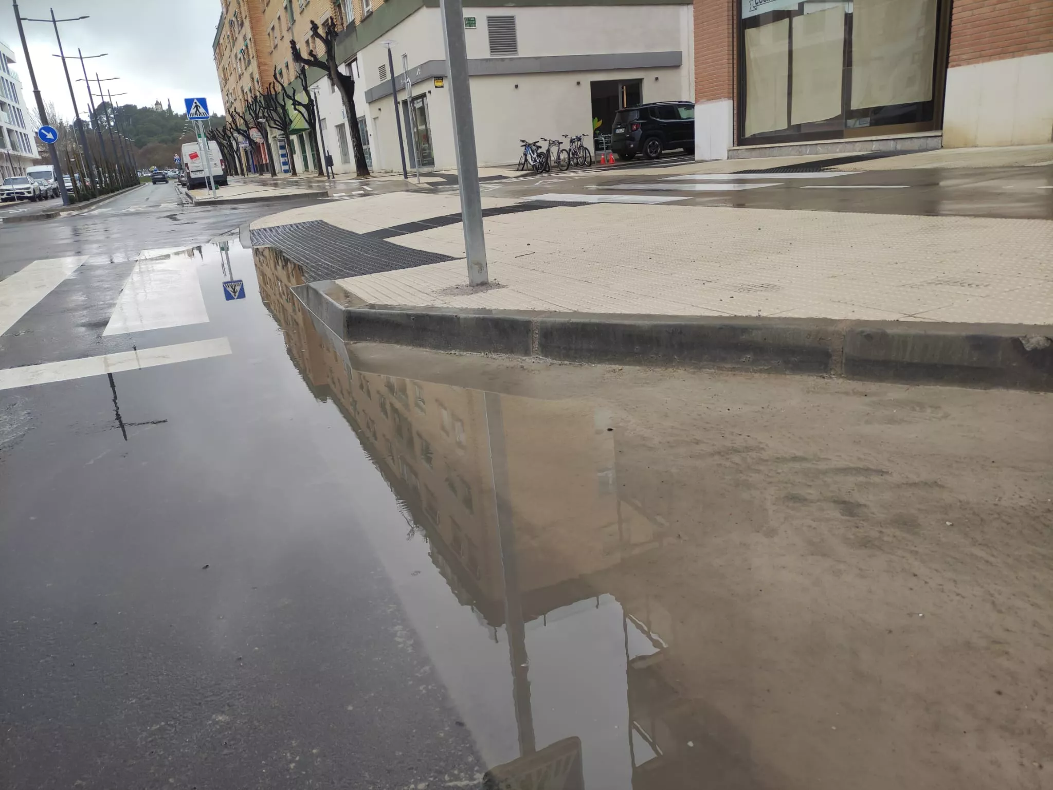 Balsa en la calle San Jorge