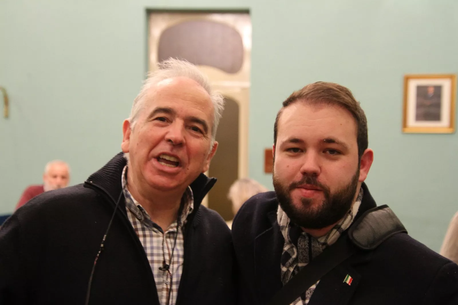 Julián Casanova presenta su libro "Franco" en Huesca. Foto Carlos Neofato