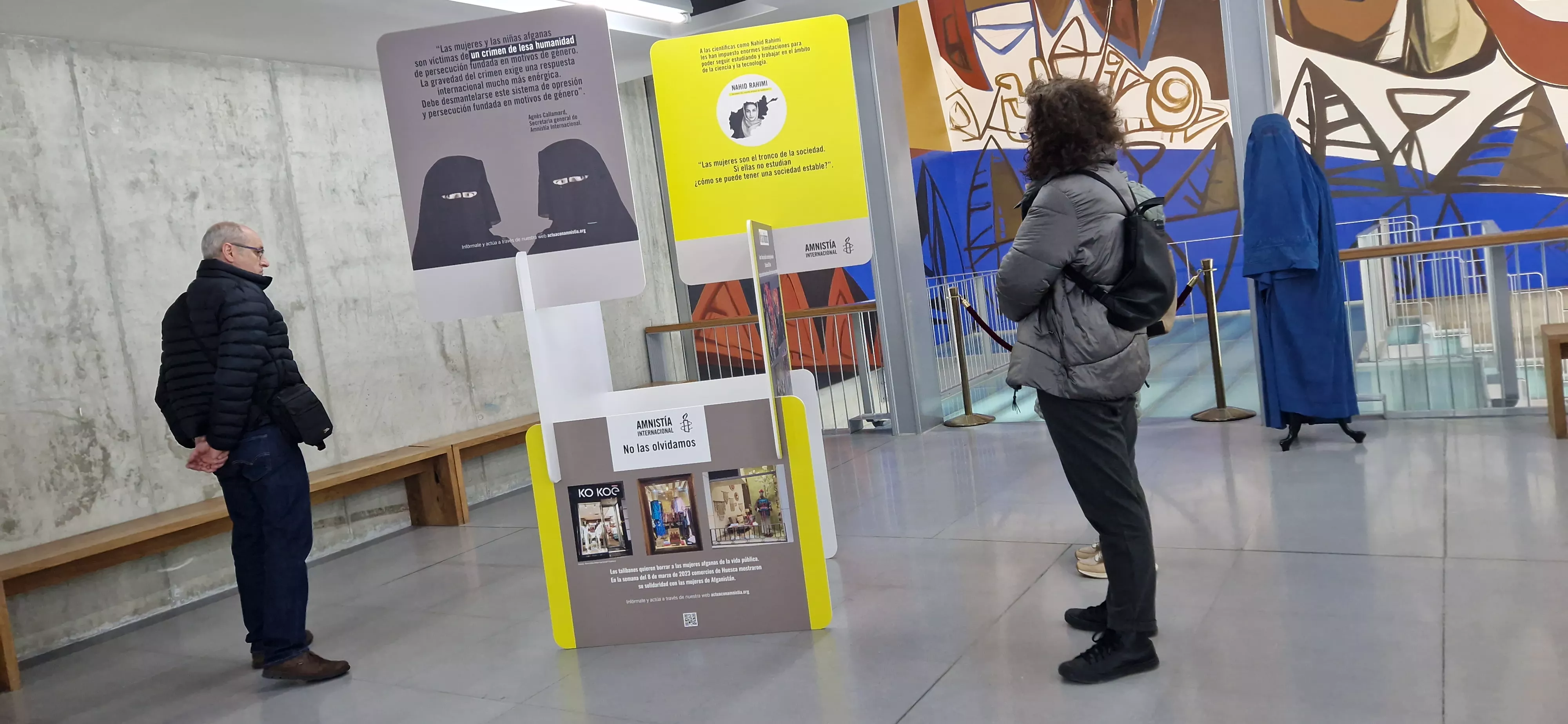 Exposición "Ellas son la Revolución" en Huesca. Foto Myriam Martínez