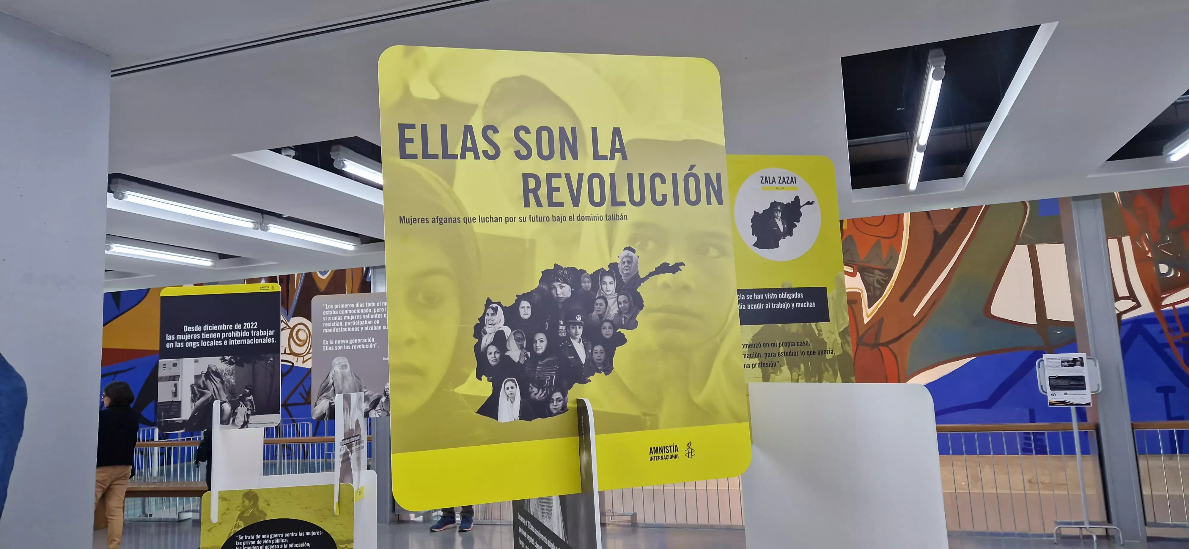 Exposición "Ellas son la Revolución" en Huesca. Foto Myriam Martínez