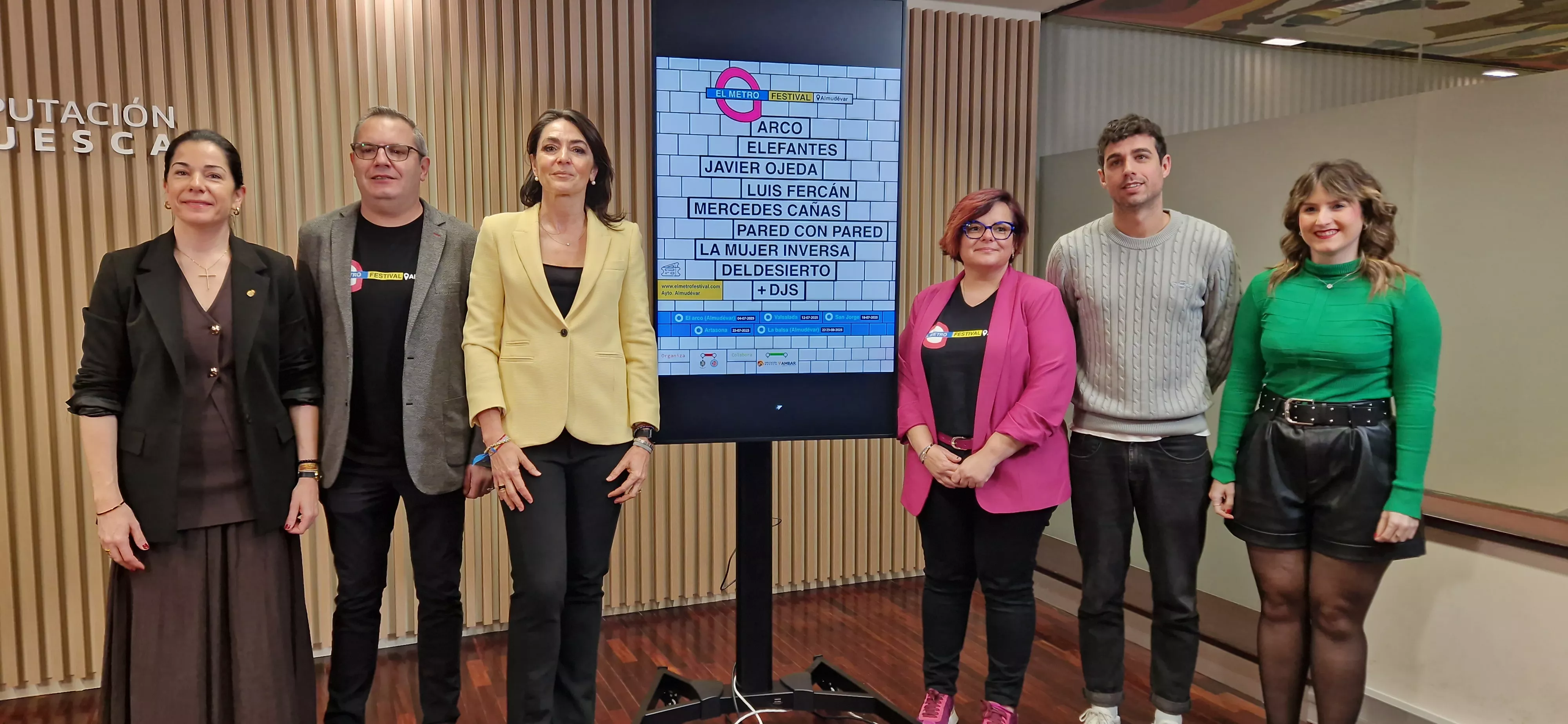 Lola Ibort, Fernando Martínez, Celsa Rufas, Sofía Avellanas y Luis Costa. Foto Myriam Martínez