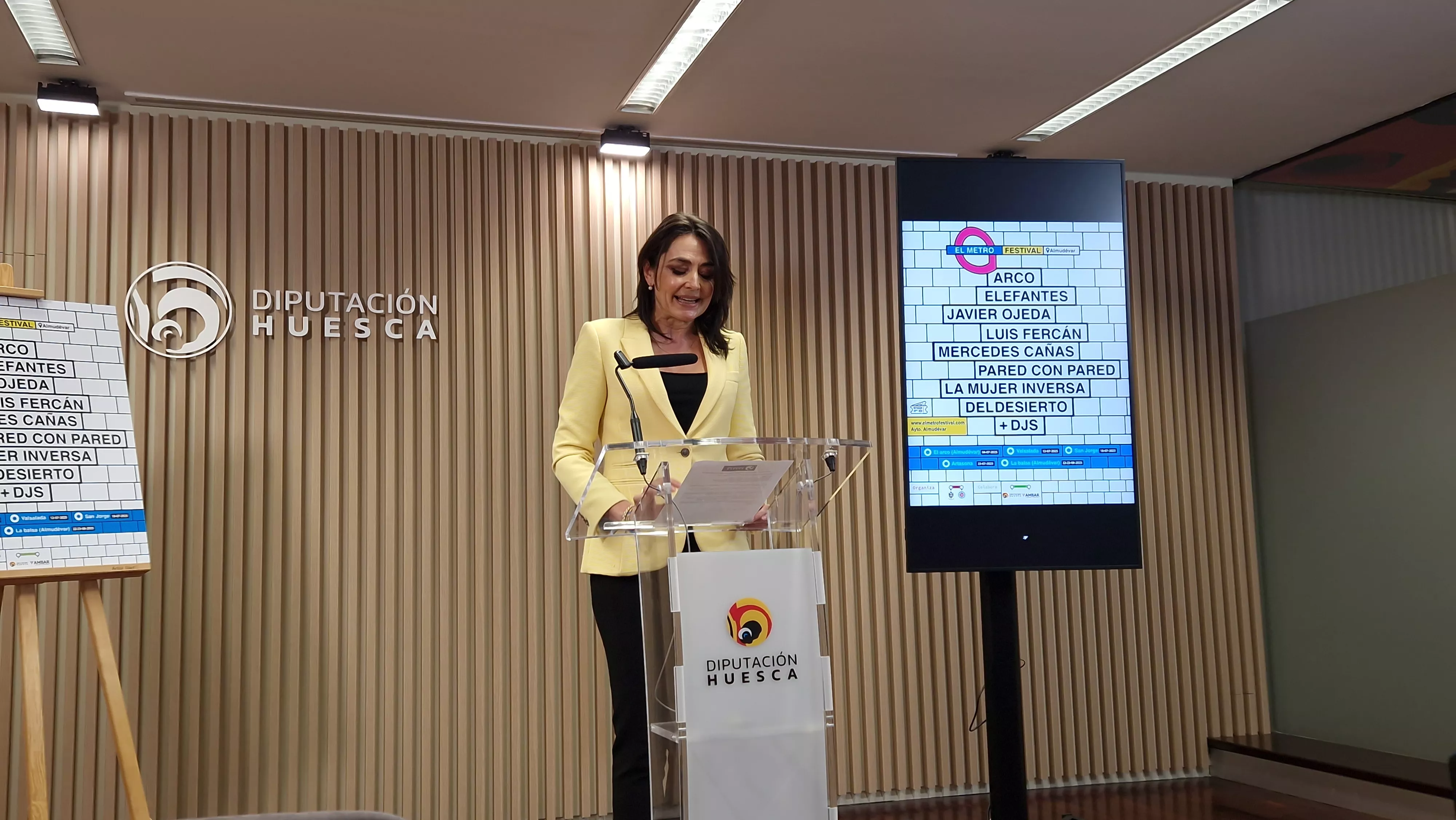 Celsa Rufas, en la presentación del Festival Metro 2025. Foto Myriam Martínez