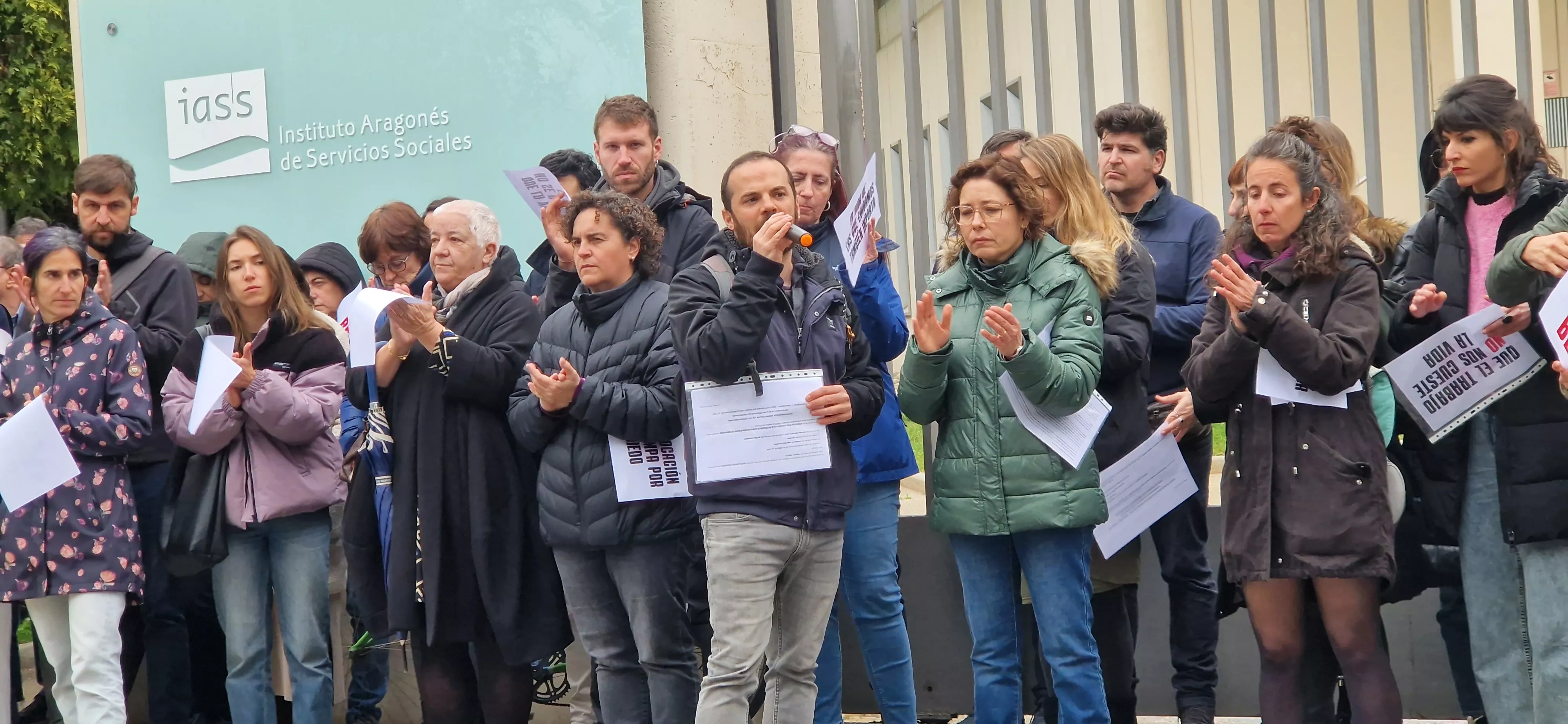  Concentración reivindicativa de los educadores sociales y en memoria de Belén. Foto Myriam Martínez