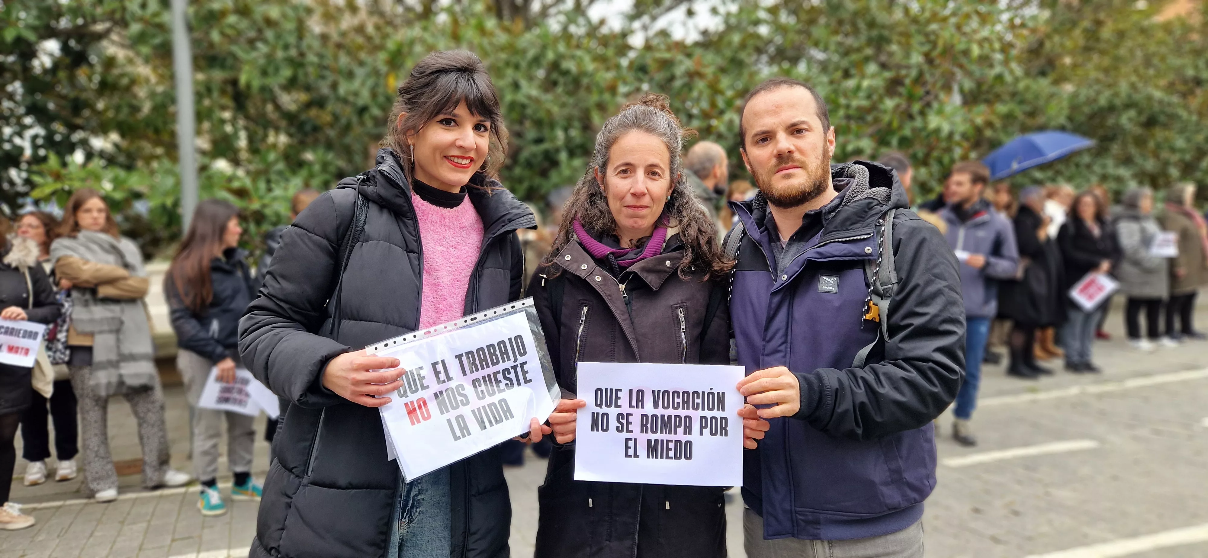  Concentración reivindicativa de los educadores sociales y en memoria de Belén. Foto Myriam Martínez 