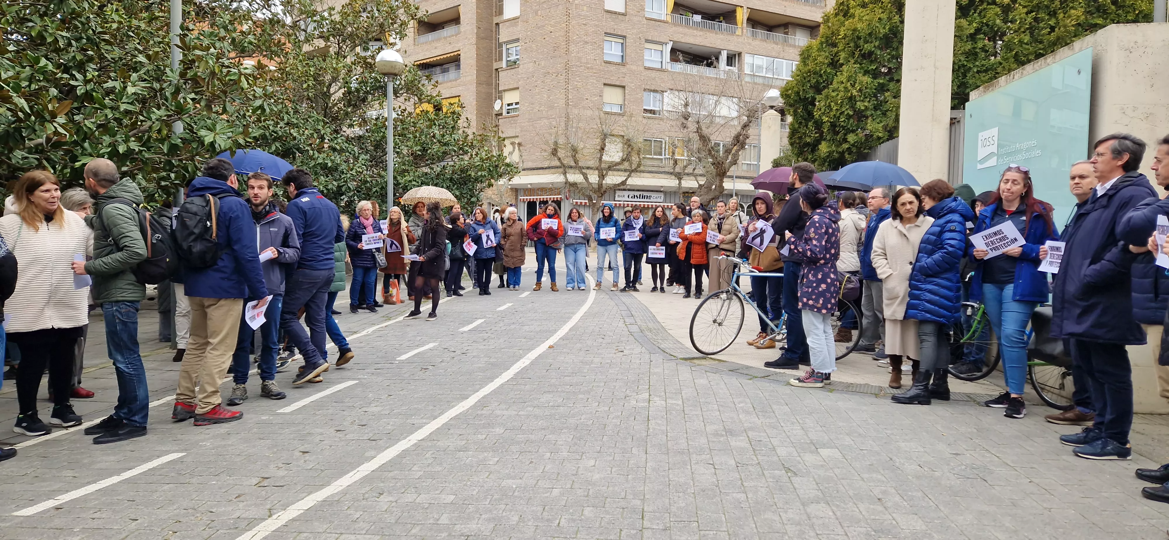  Concentración reivindicativa de los educadores sociales y en memoria de Belén. Foto Myriam Martínez 