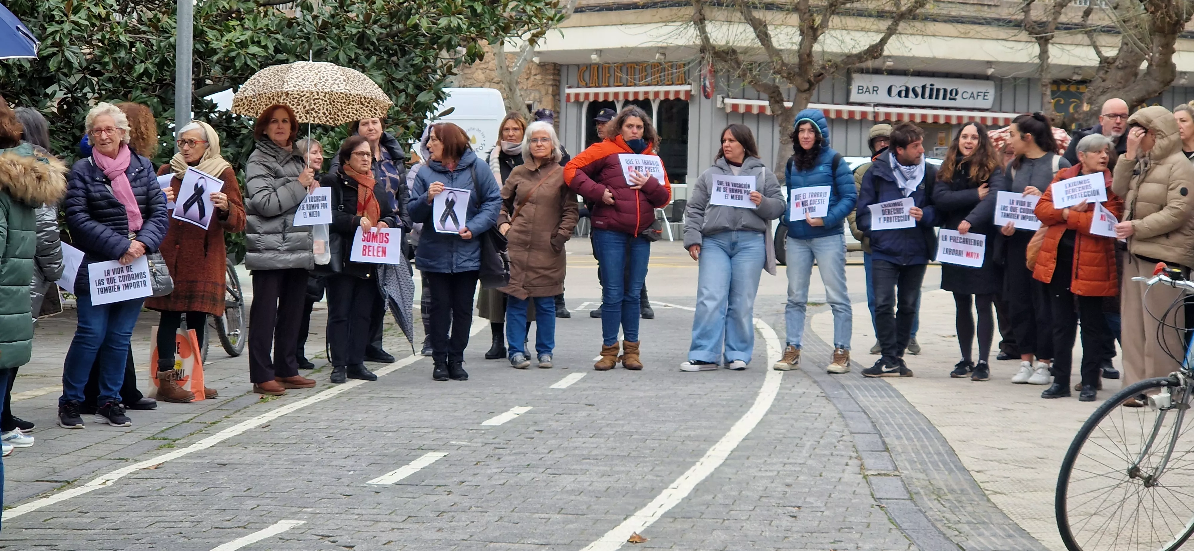  Concentración reivindicativa de los educadores sociales y en memoria de Belén. Foto Myriam Martínez 