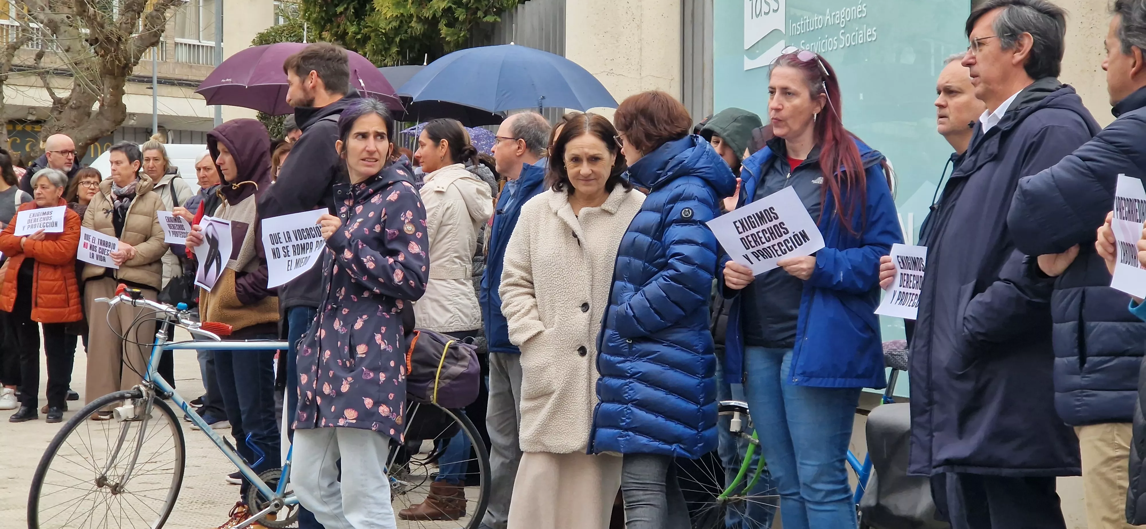  Concentración reivindicativa de los educadores sociales y en memoria de Belén. Foto Myriam Martínez 