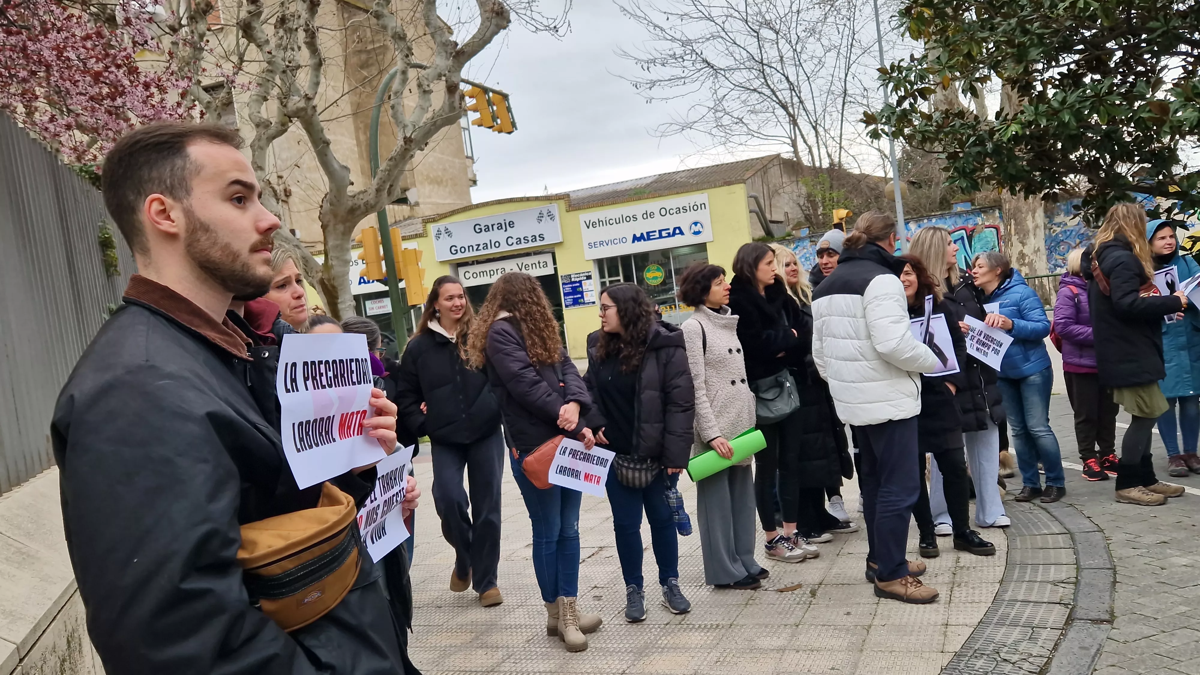  Concentración reivindicativa de los educadores sociales y en memoria de Belén. Foto Myriam Martínez 