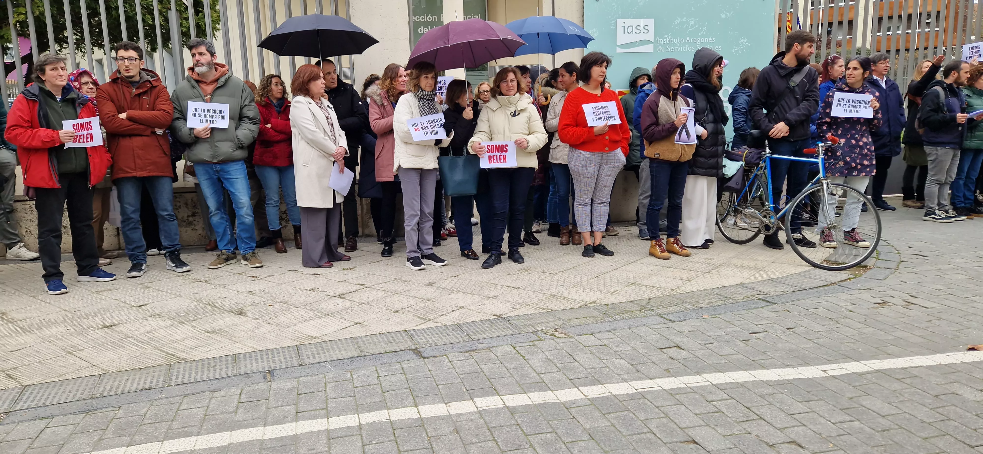  Concentración reivindicativa de los educadores sociales y en memoria de Belén. Foto Myriam Martínez 
