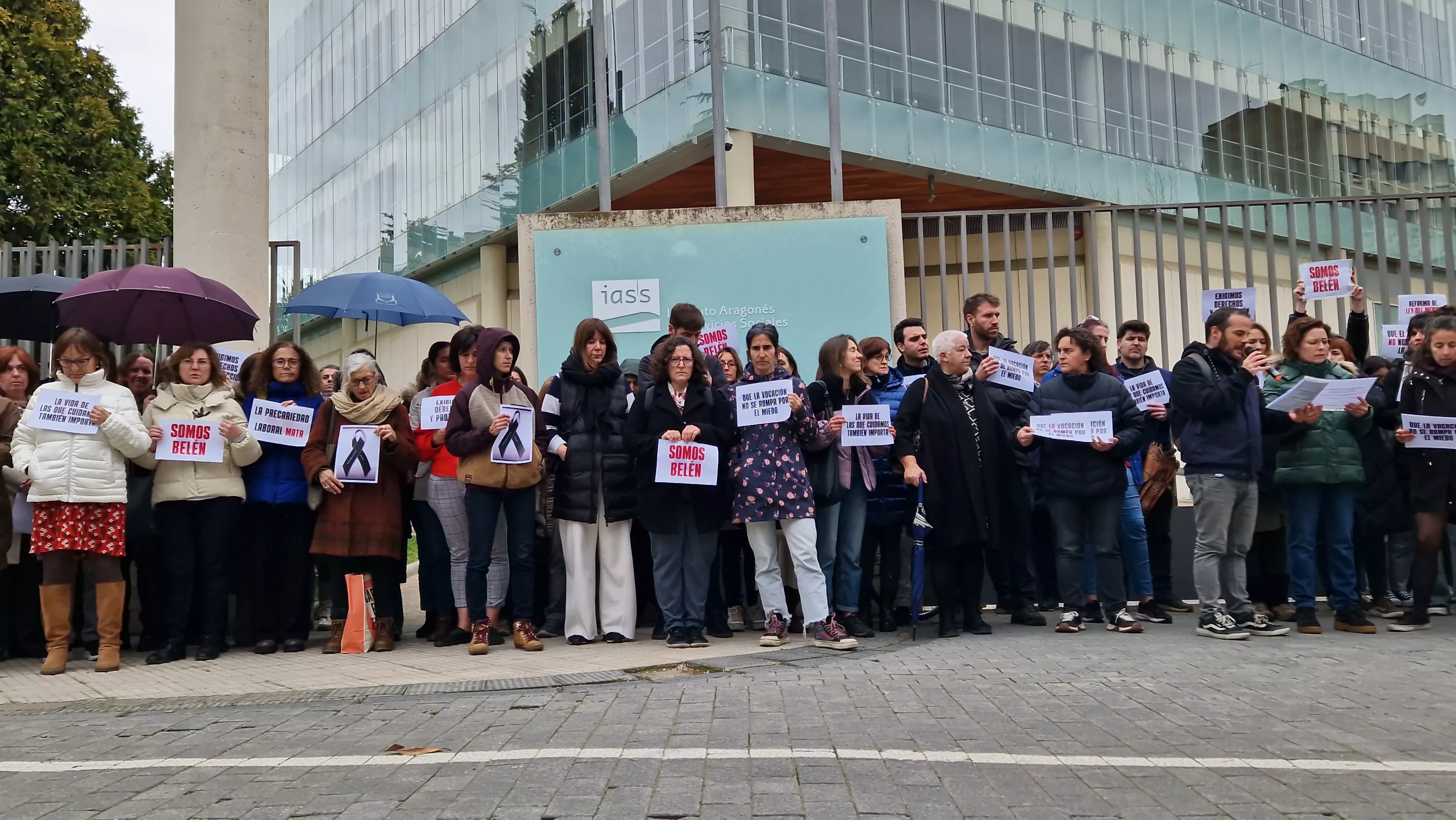  Concentración reivindicativa de los educadores sociales y en memoria de Belén. Foto Myriam Martínez 