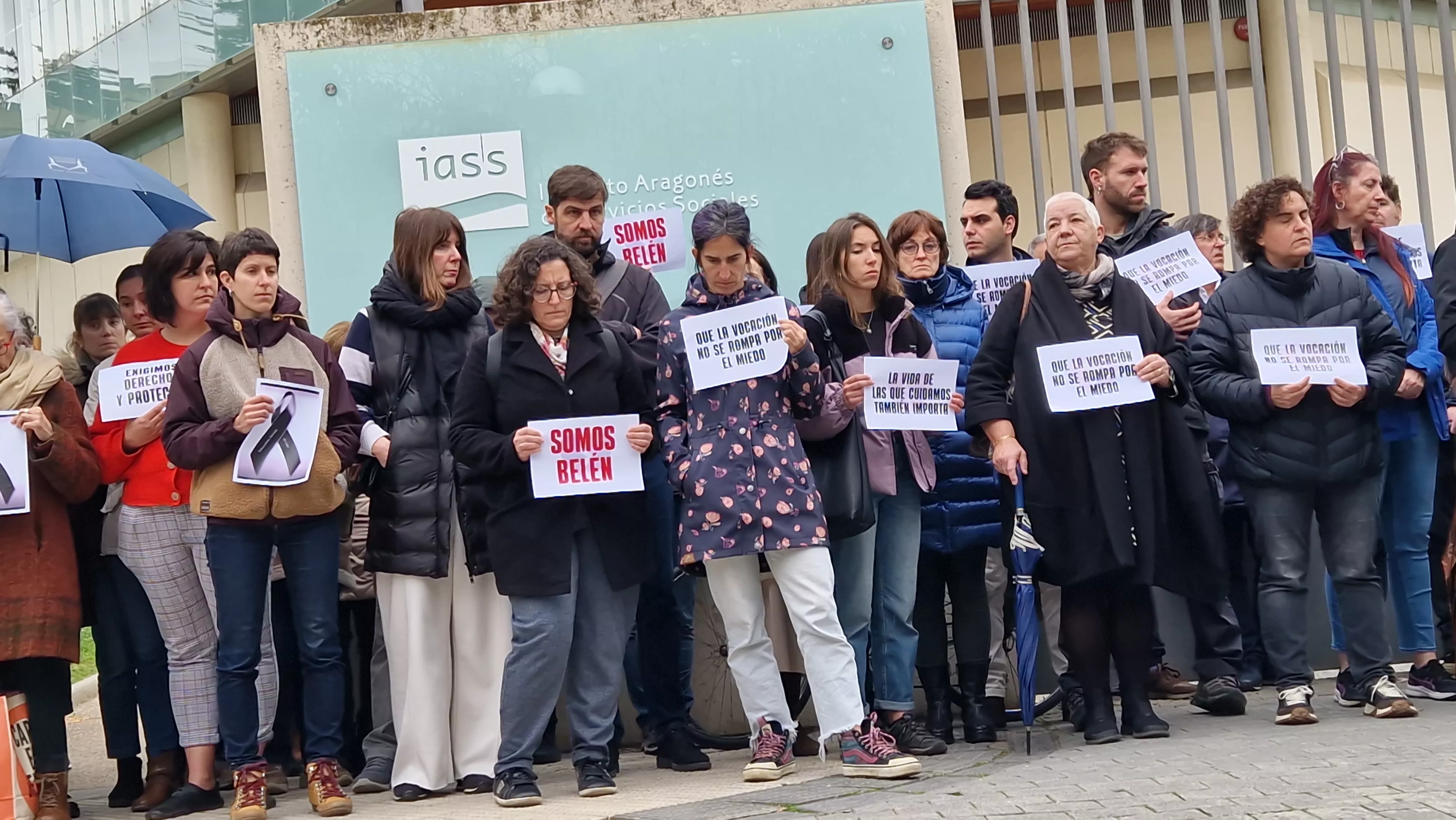  Concentración reivindicativa de los educadores sociales y en memoria de Belén. Foto Myriam Martínez 