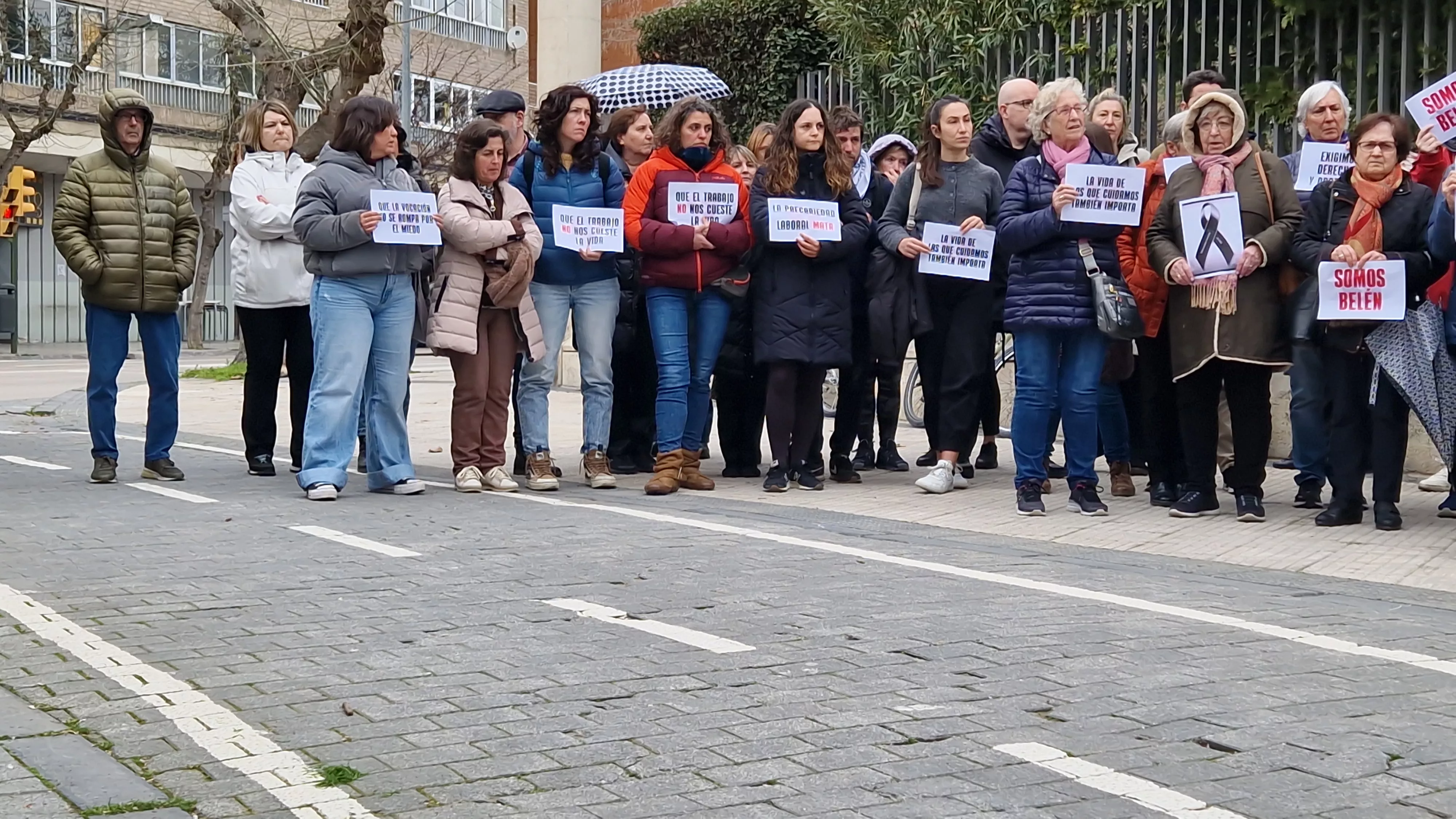  Concentración reivindicativa de los educadores sociales y en memoria de Belén. Foto Myriam Martínez 