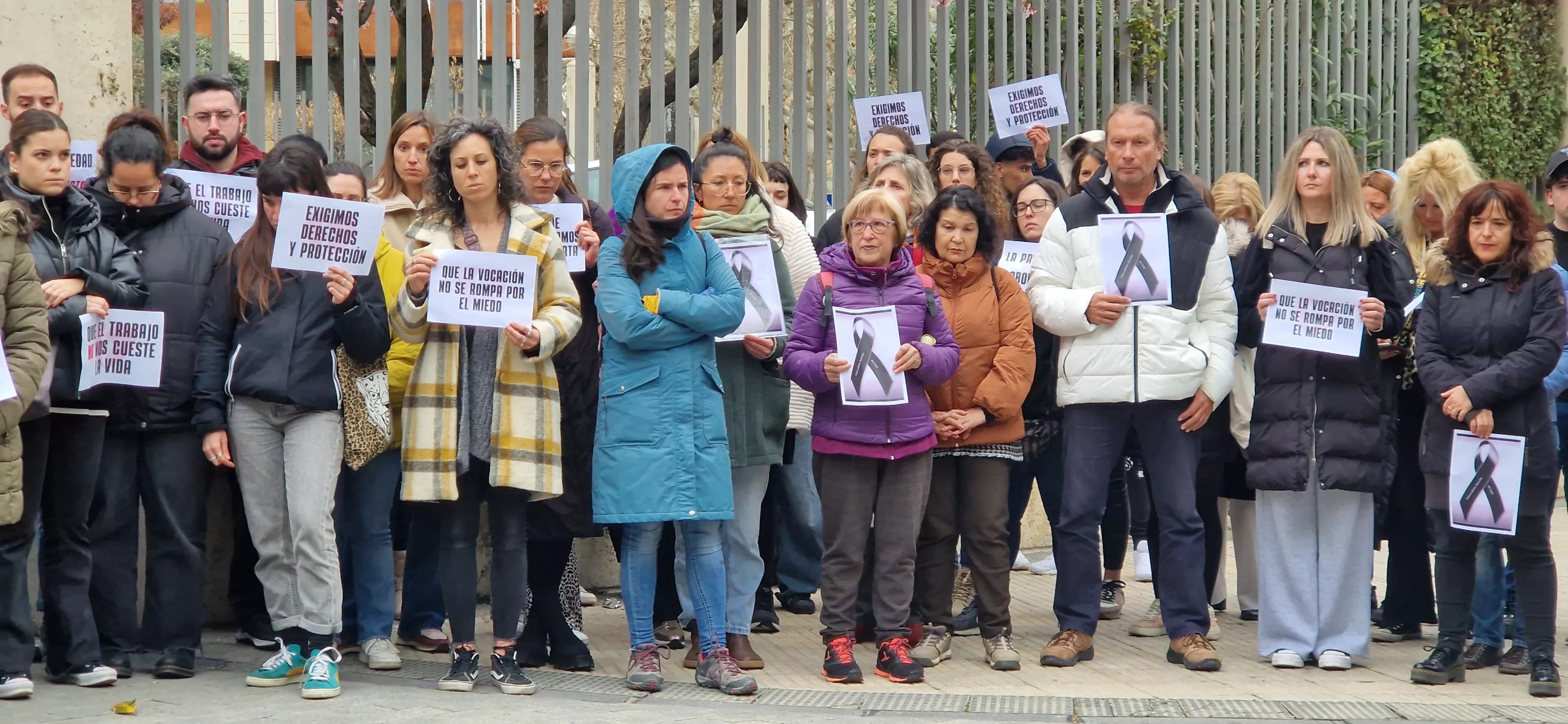  Concentración reivindicativa de los educadores sociales y en memoria de Belén. Foto Myriam Martínez 