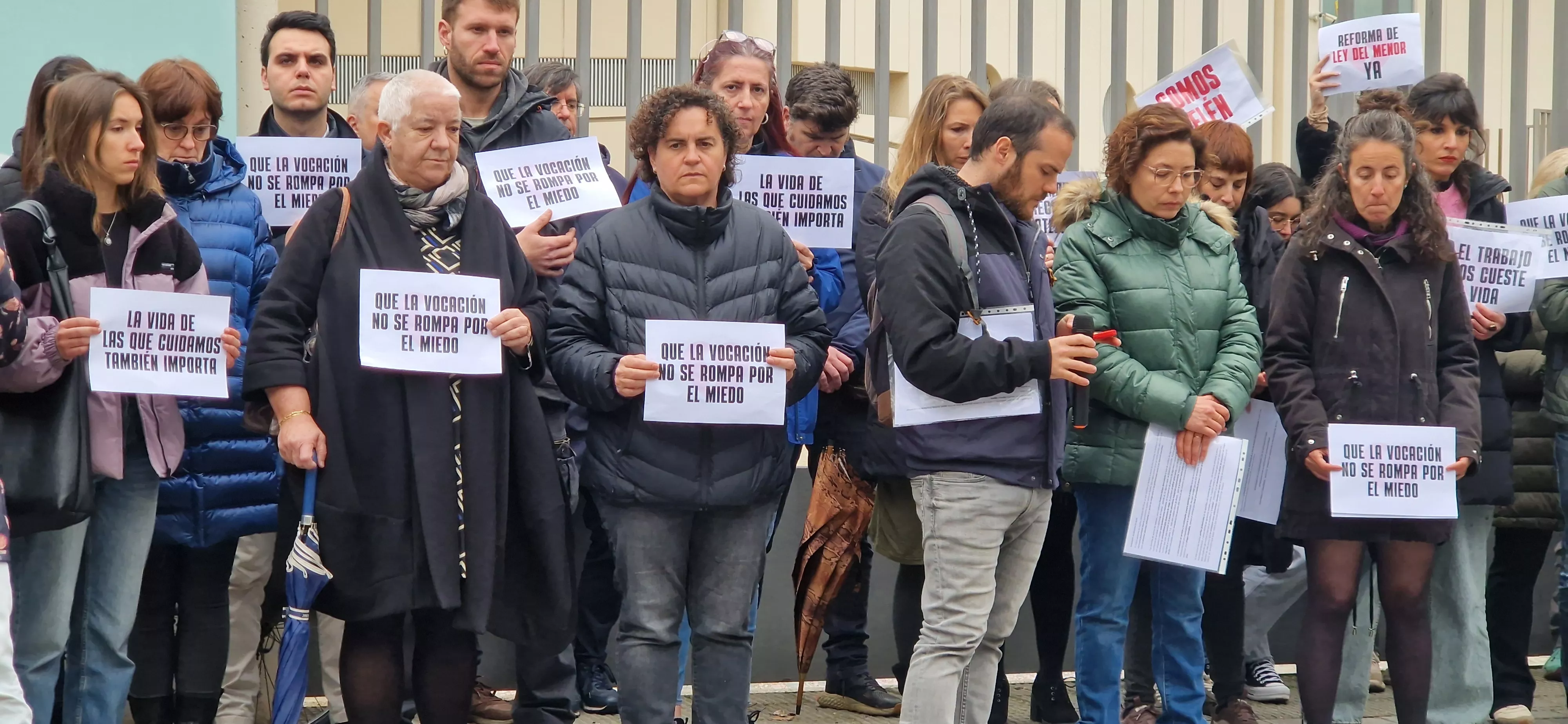 Concentración reivindicativa de los educadores sociales y en memoria de Belén. Foto Myriam Martínez 