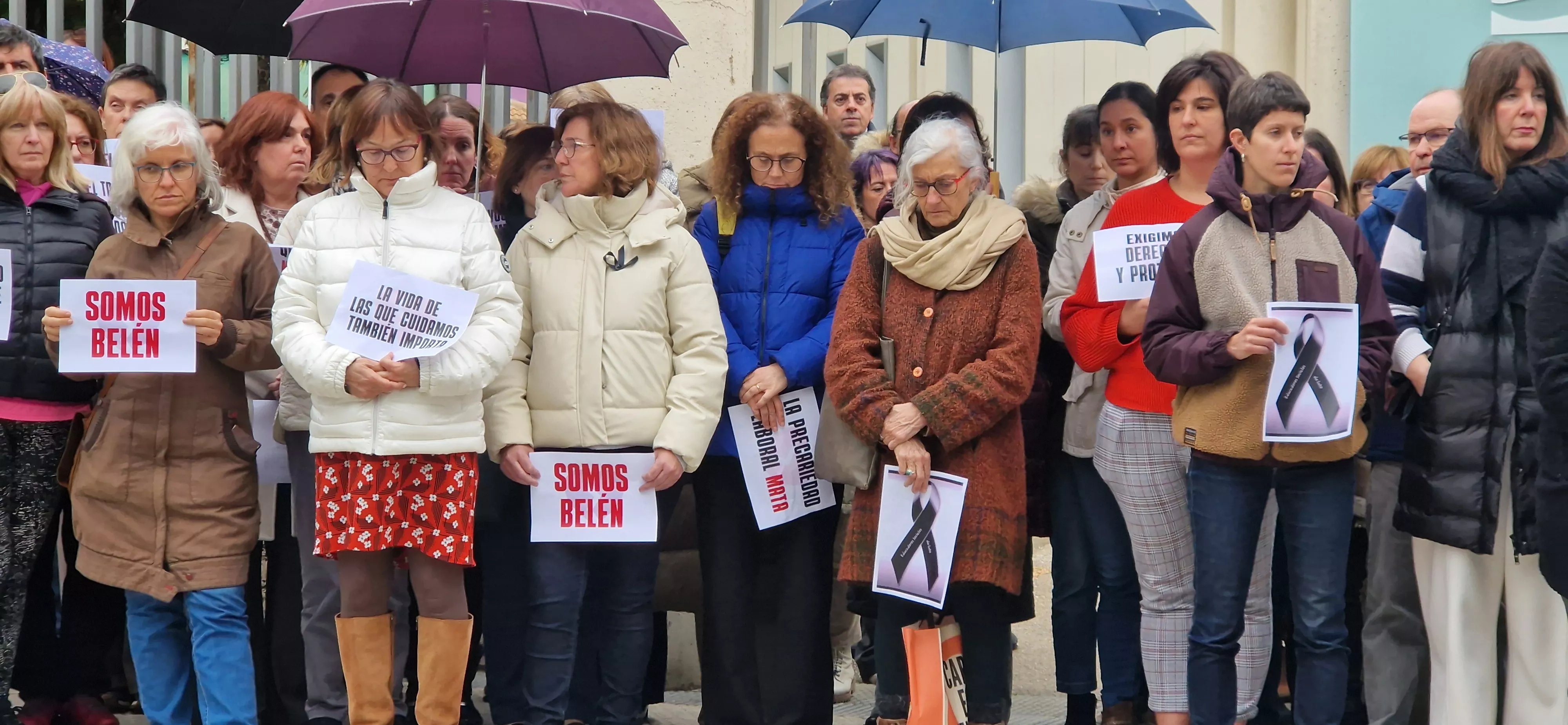  Concentración reivindicativa de los educadores sociales y en memoria de Belén. Foto Myriam Martínez 
