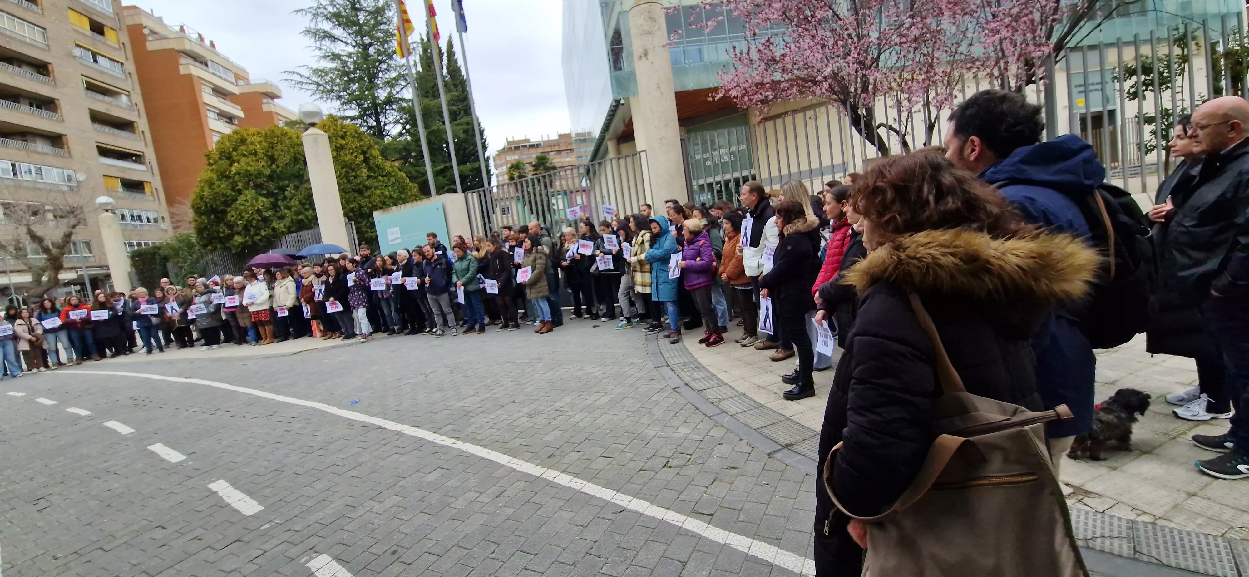  Concentración reivindicativa de los educadores sociales y en memoria de Belén. Foto Myriam Martínez 
