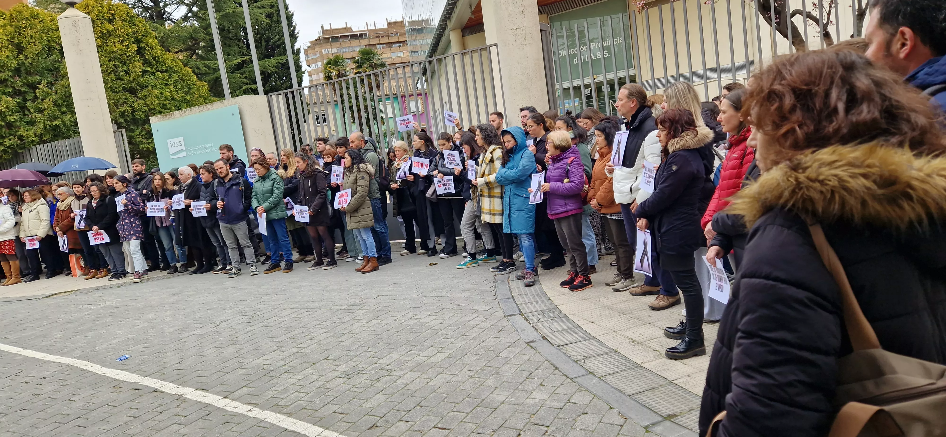  Concentración reivindicativa de los educadores sociales y en memoria de Belén. Foto Myriam Martínez 