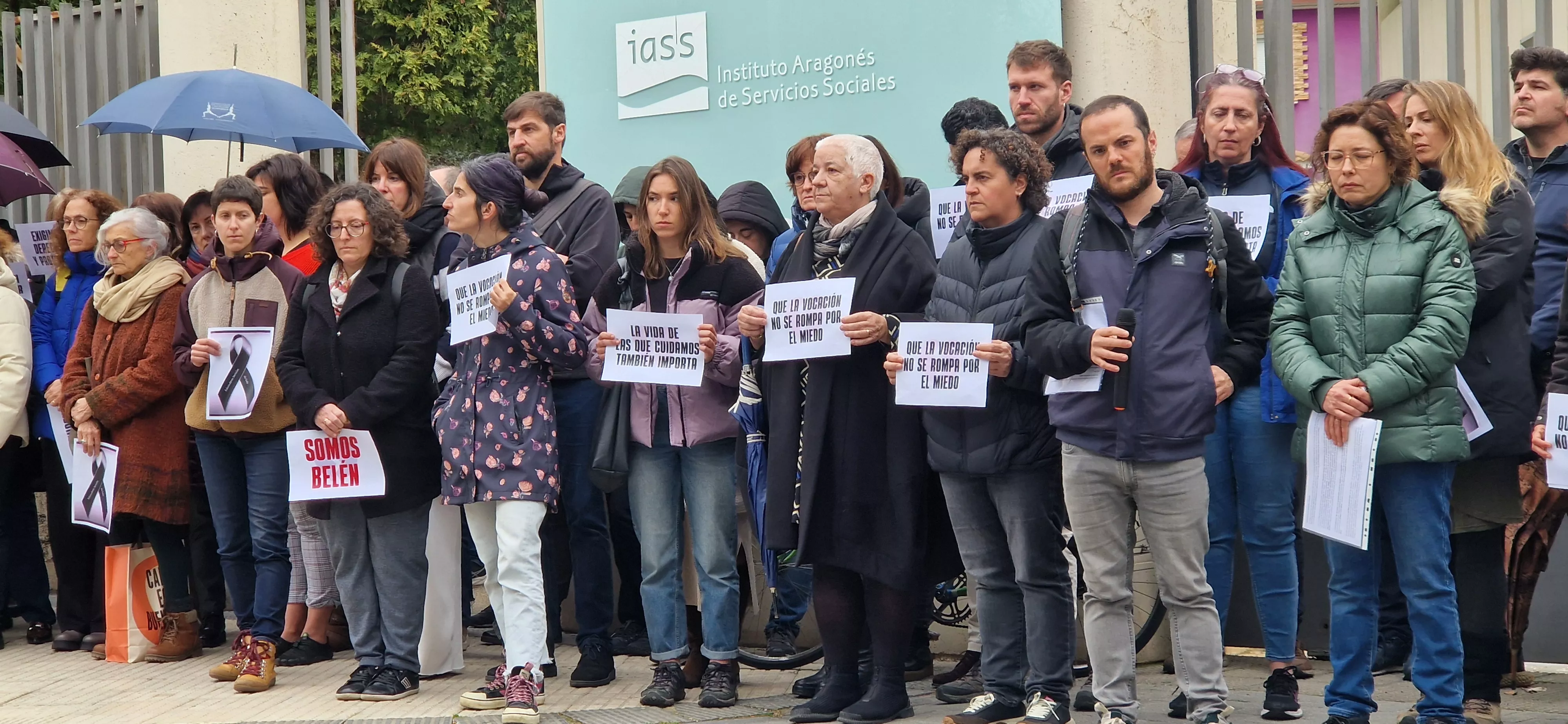  Concentración reivindicativa de los educadores sociales y en memoria de Belén. Foto Myriam Martínez 