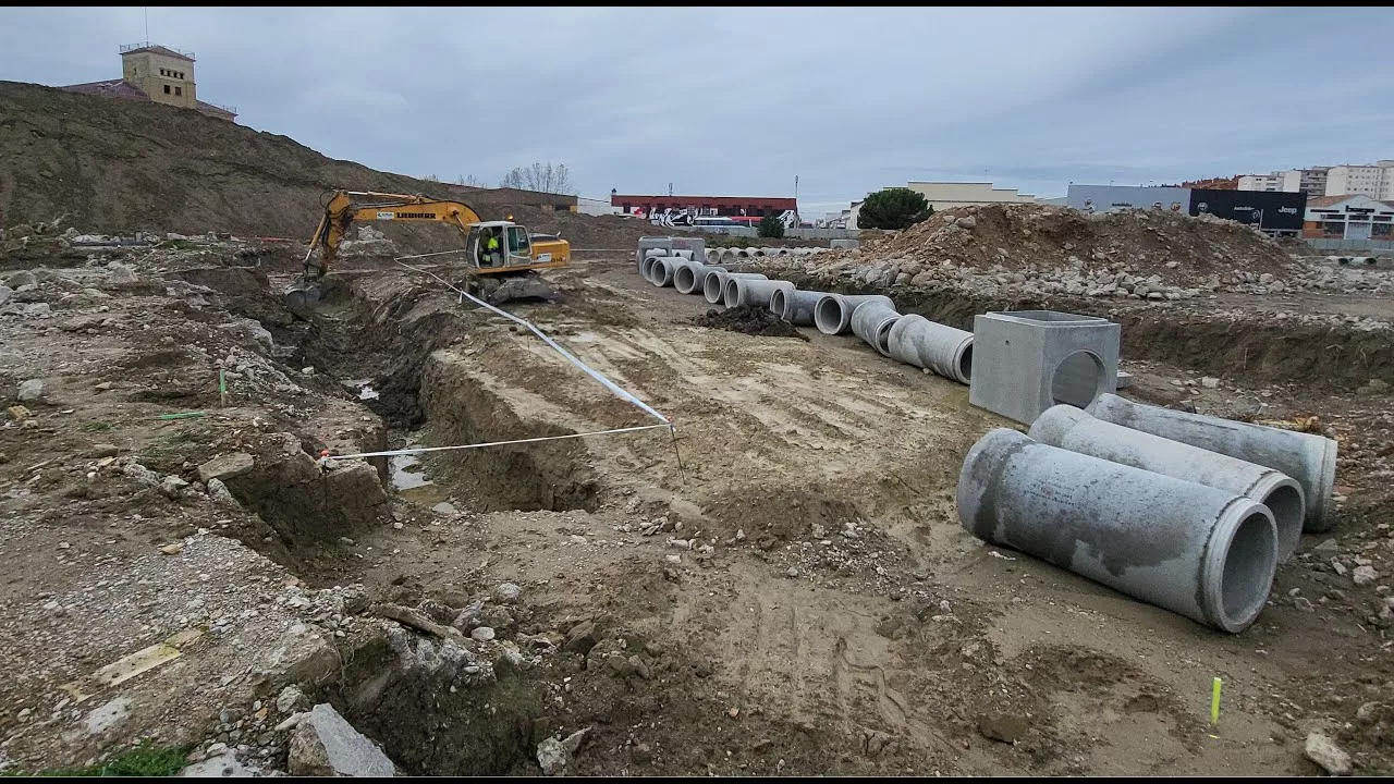 Imagen de archivo de la urbanización de Harineras en Huesca.