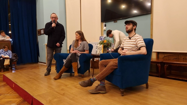 Chema Aniés, Marta Borraz y David Uclés. Foto Myriam Martínez