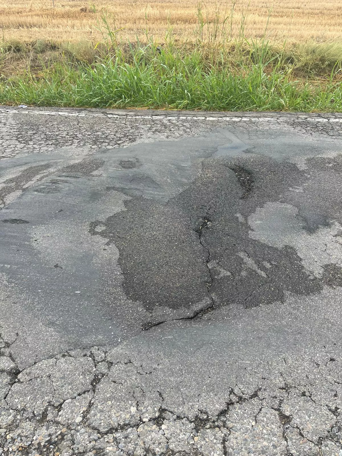 Carretera entre Albalate de Cinca y Esplús