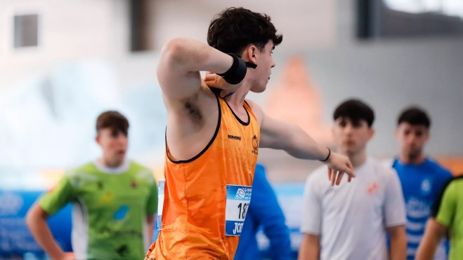 Rubén Cruz durante la competición. Rubén Cruz durante la competición.