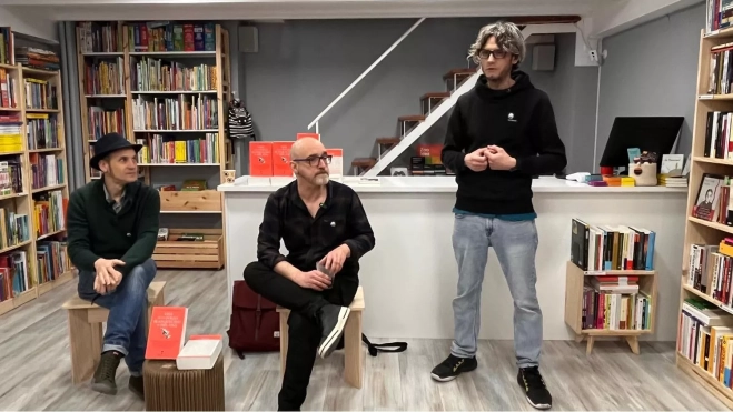 Pérez, Gomollón y Carlos Izuel. Pérez, Gomollón y Carlos Izuel.