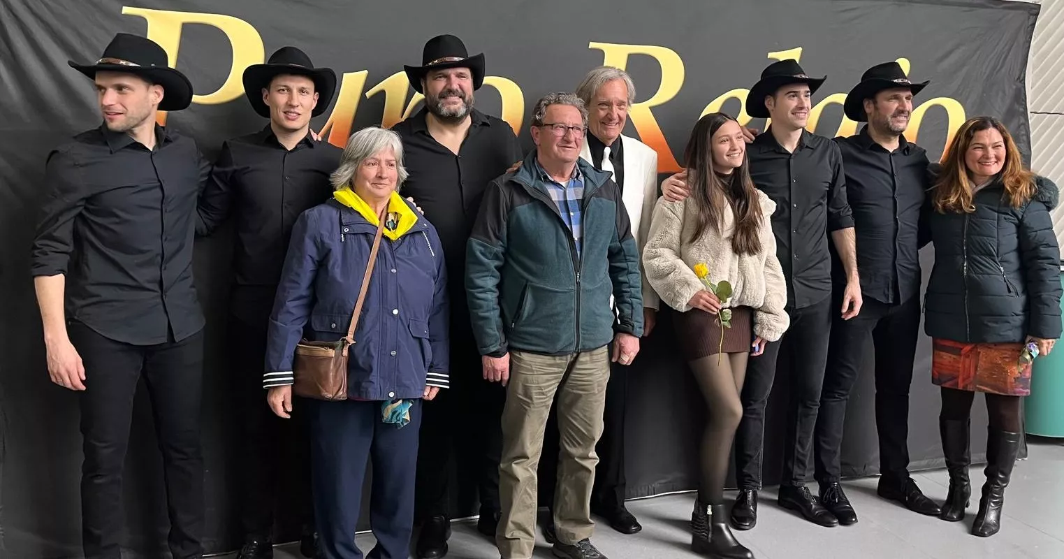 Photocoll con Puro Relajo en el Palacio de Congresos de Huesca, Foto Mercedes Manterola