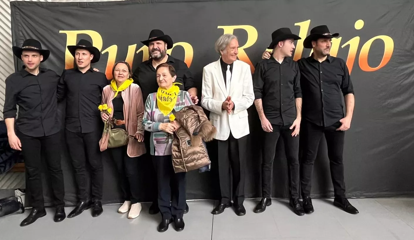 Photocoll con Puro Relajo en el Palacio de Congresos de Huesca, Foto Mercedes Manterola