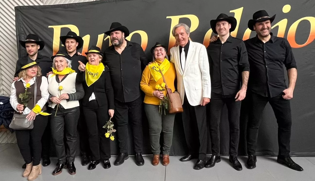 Photocoll con Puro Relajo en el Palacio de Congresos de Huesca, Foto Mercedes Manterola