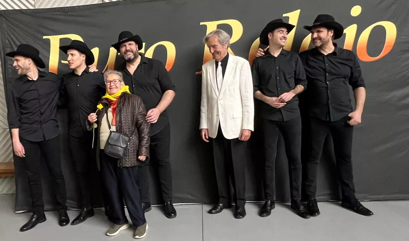 Photocoll con Puro Relajo en el Palacio de Congresos de Huesca, Foto Mercedes Manterola