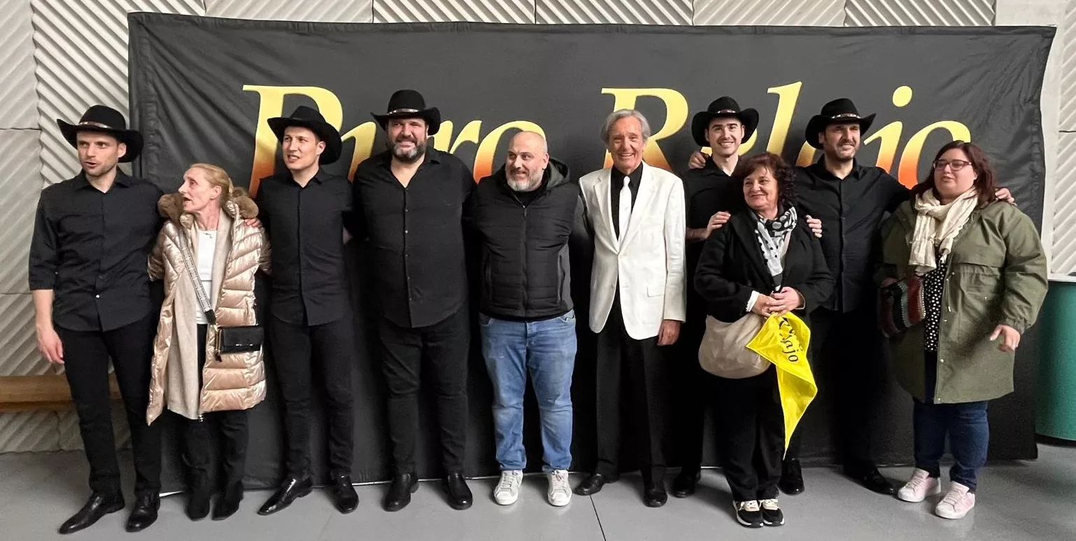Photocoll con Puro Relajo en el Palacio de Congresos de Huesca, Foto Mercedes Manterola