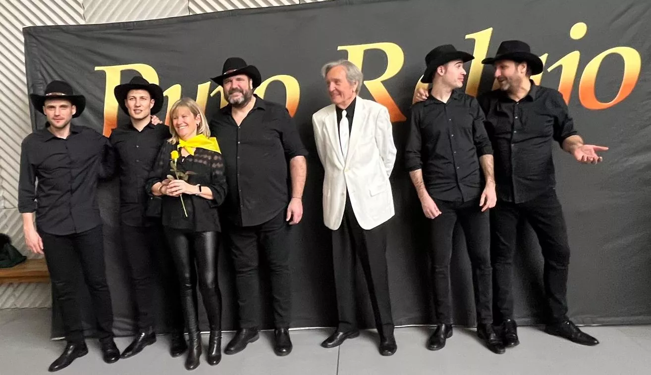 Photocoll con Puro Relajo en el Palacio de Congresos de Huesca, Foto Mercedes Manterola