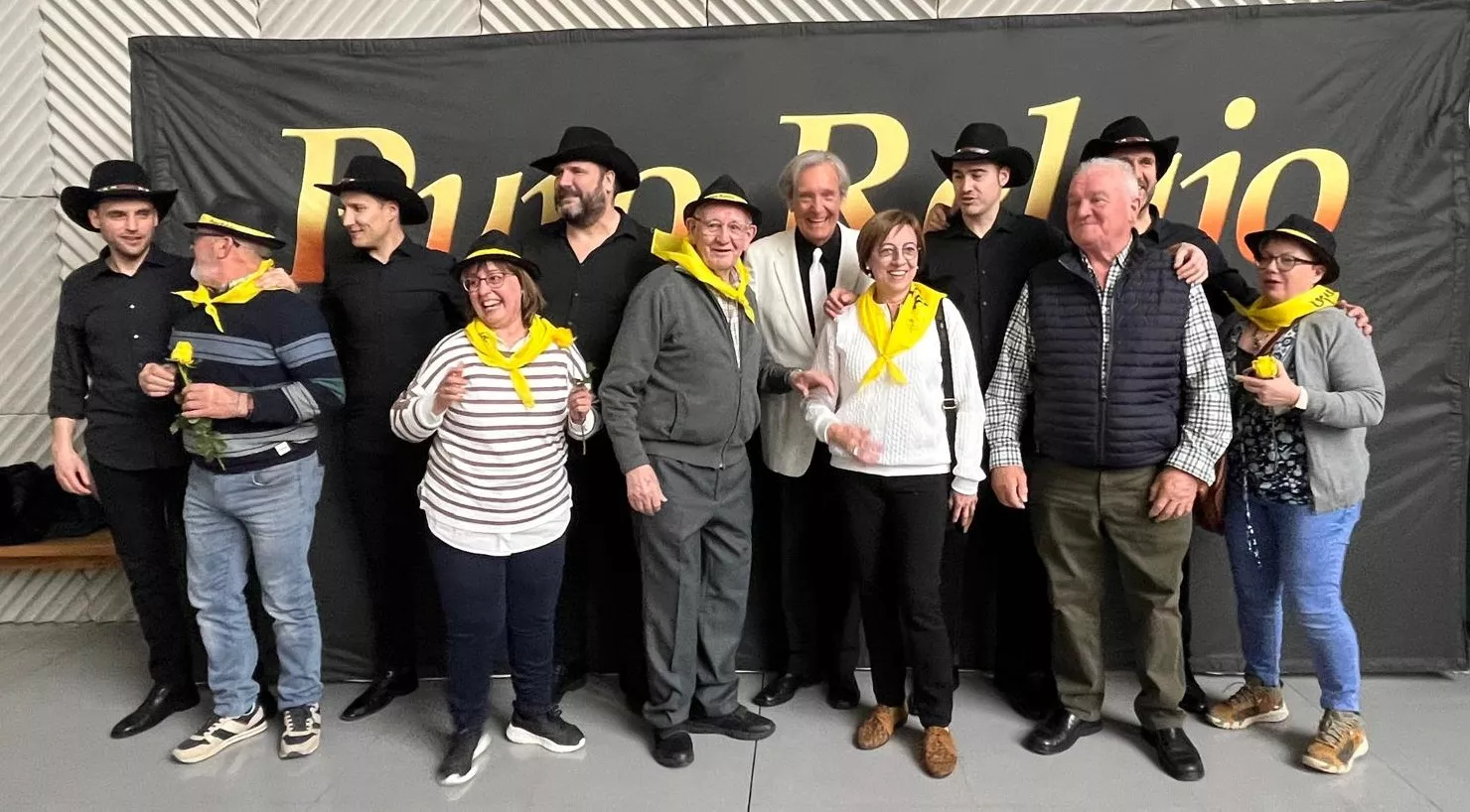 Photocoll con Puro Relajo en el Palacio de Congresos de Huesca, Foto Mercedes Manterola