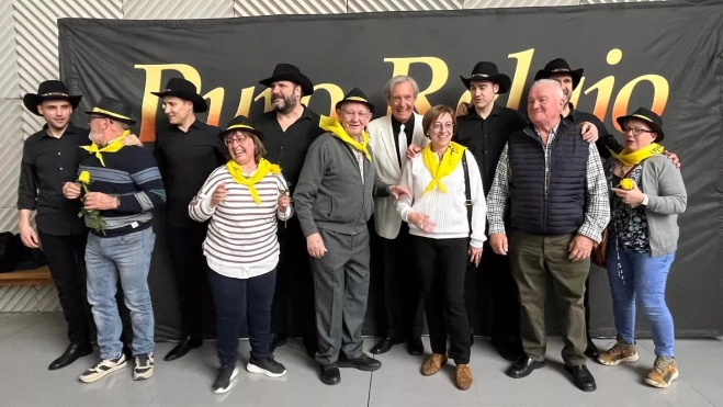 Photocoll con Puro Relajo en el Palacio de Congresos de Huesca, Foto Mercedes Manterola