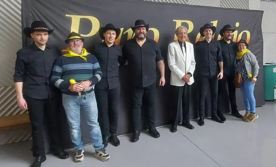 Photocoll con Puro Relajo en el Palacio de Congresos de Huesca, Foto Mercedes Manterola