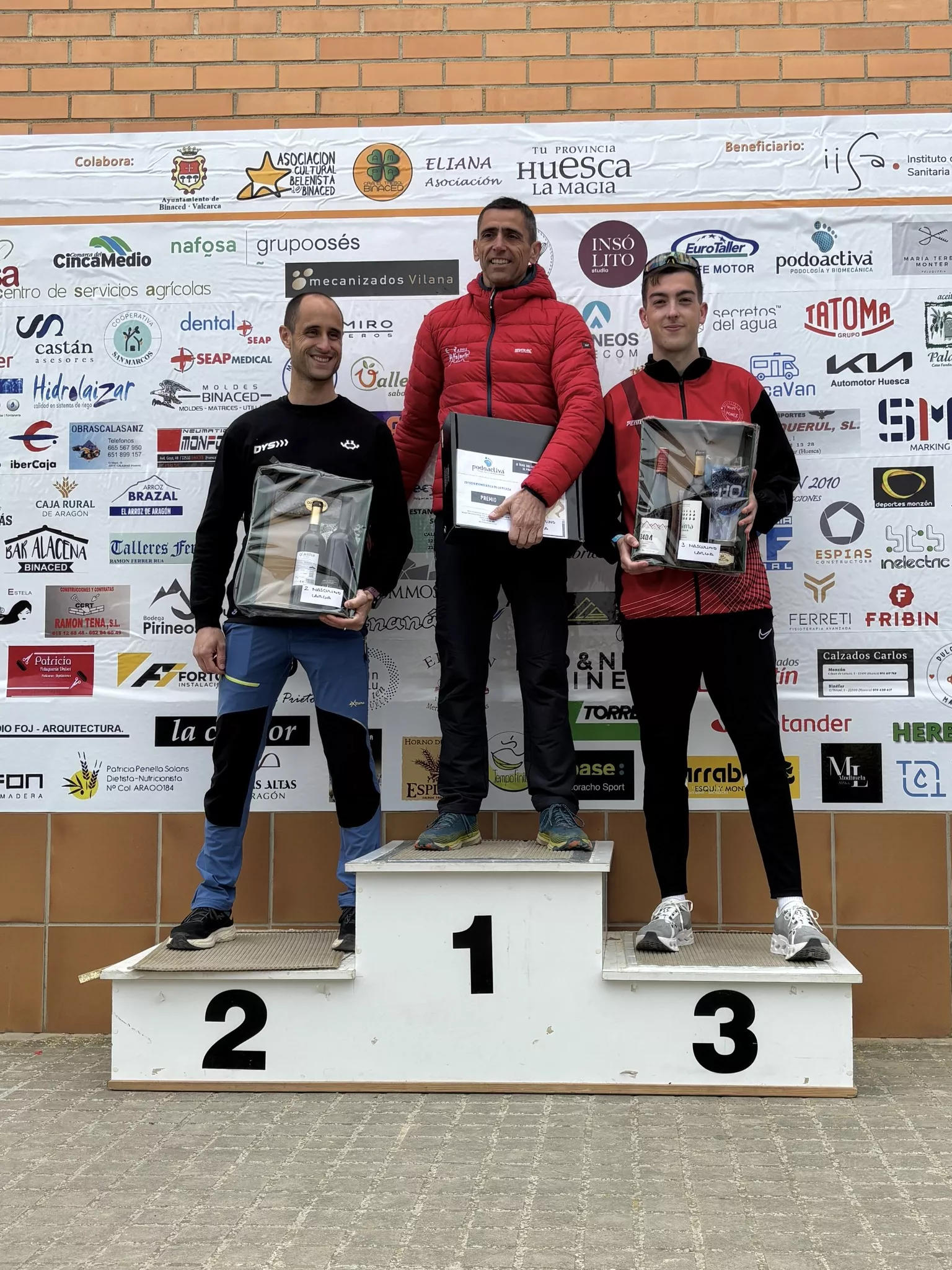 Podio masculino 20K