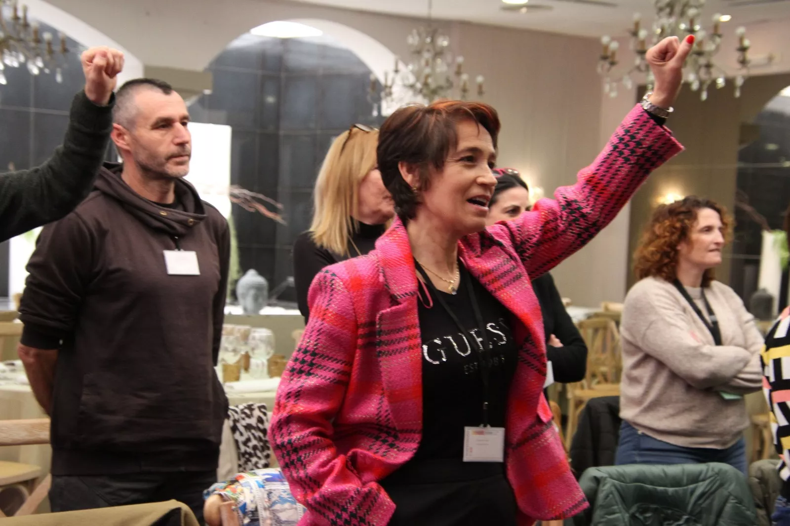 Elección de David Escuder Ferrando como secretario general de la Unión Comarcal de CCOO Huesca Oriental. Foto Carlos Neofato 