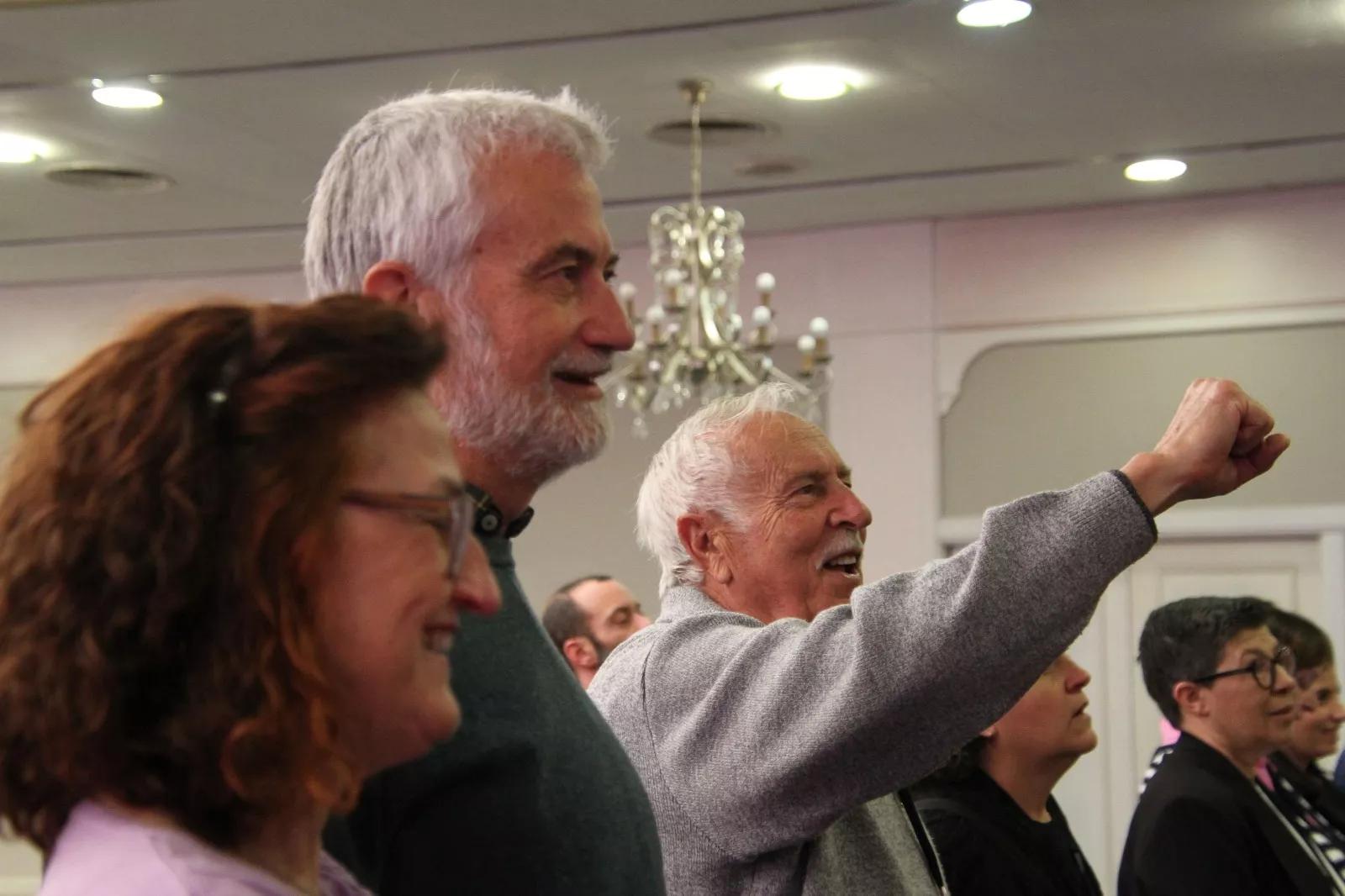 Elección de David Escuder Ferrando como secretario general de la Unión Comarcal de CCOO Huesca Oriental. Foto Carlos Neofato 