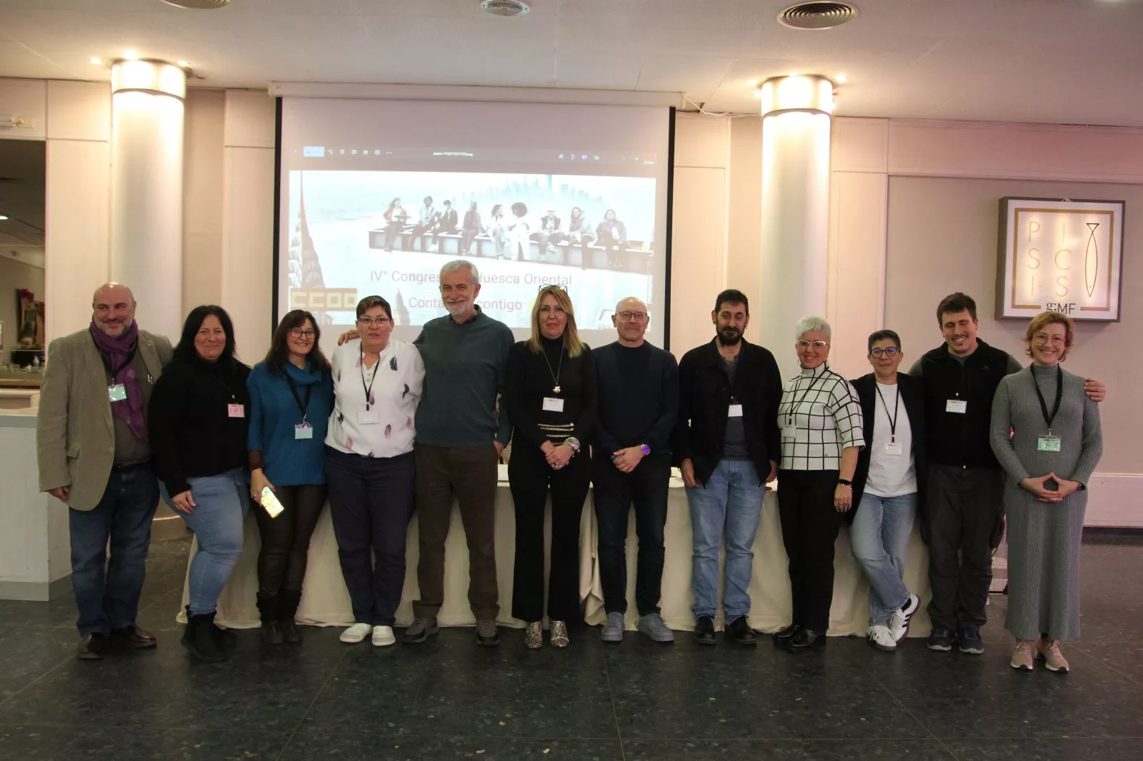 Elección de David Escuder Ferrando como secretario general de la Unión Comarcal de CCOO Huesca Oriental. Foto Carlos Neofato 