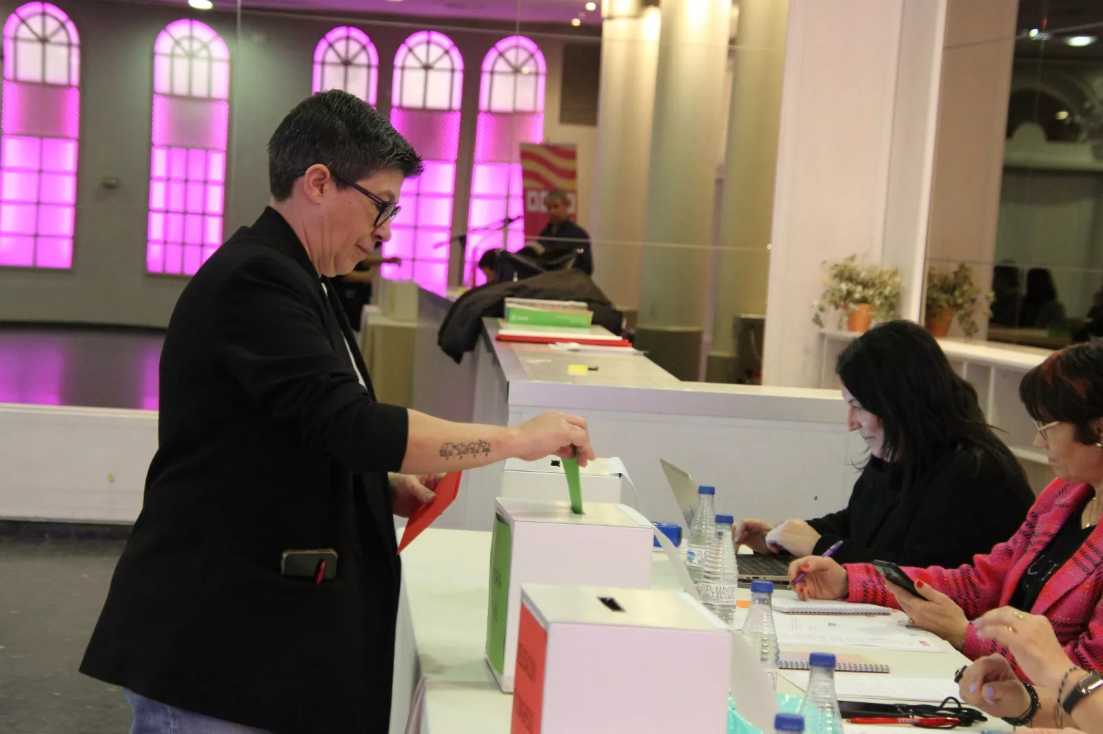 Elección de David Escuder Ferrando como secretario general de la Unión Comarcal de CCOO Huesca Oriental. Foto Carlos Neofato 