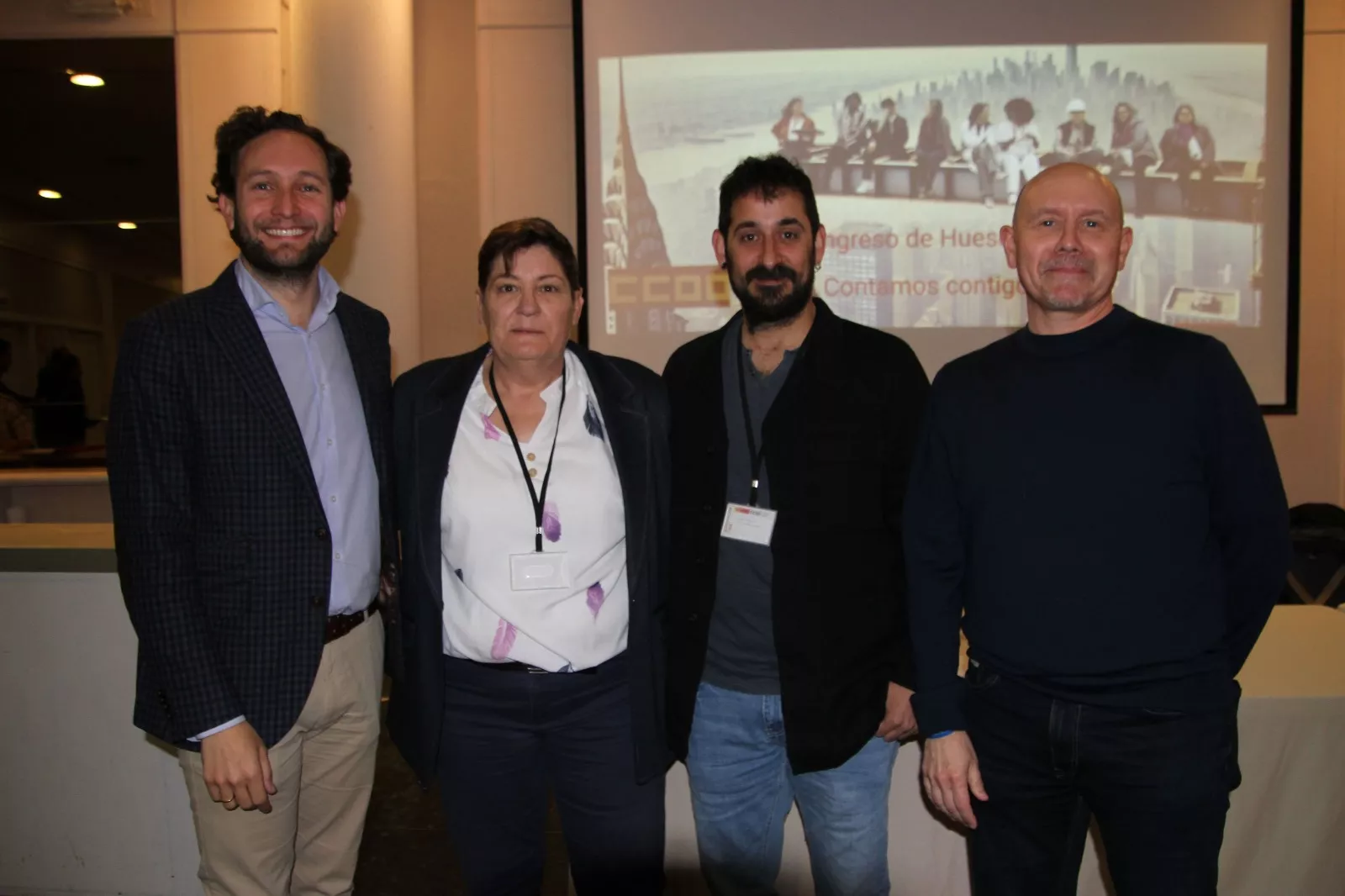 Elección de David Escuder Ferrando como secretario general de la Unión Comarcal de CCOO Huesca Oriental. Foto Carlos Neofato 