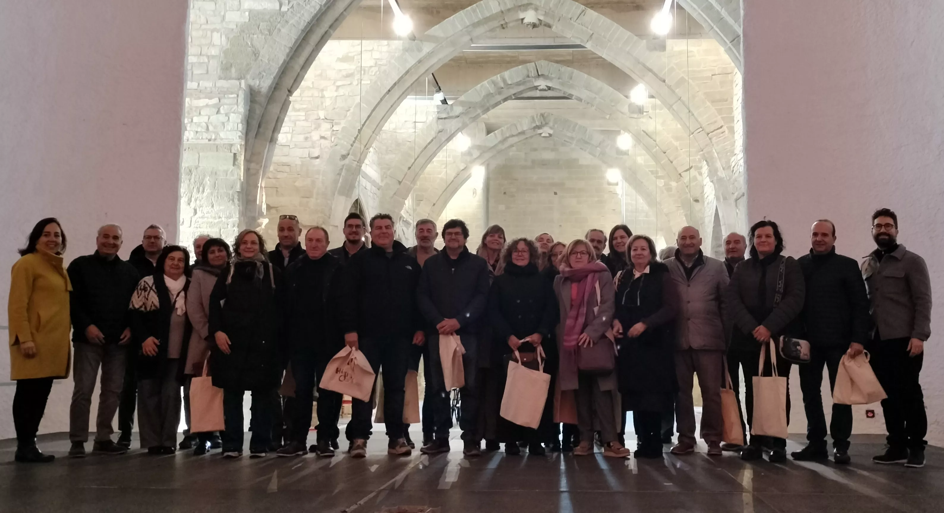Grupo de la FAC en el Castillo de Fraga